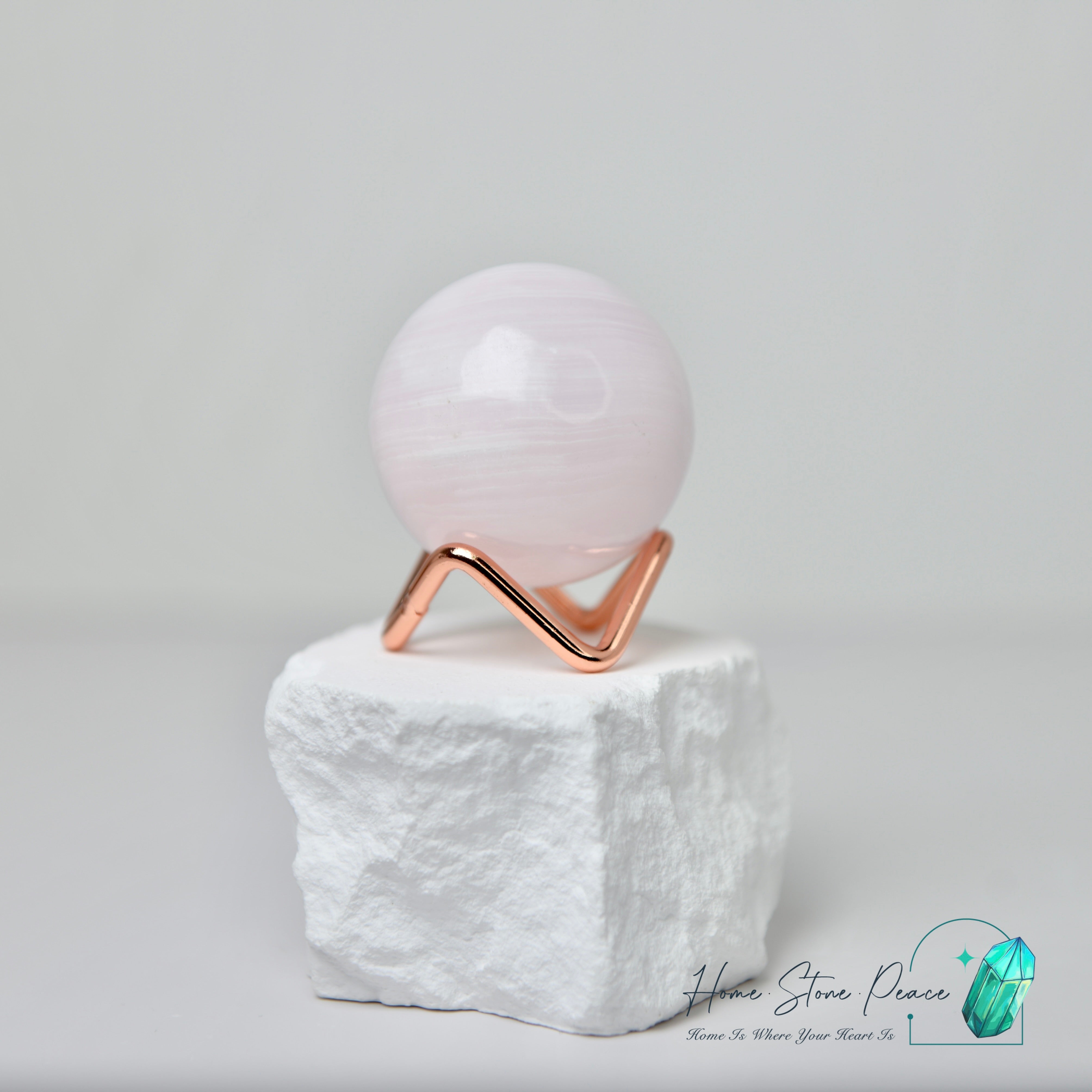 粉紅方解石球 Mangano Pink Calcite Sphere