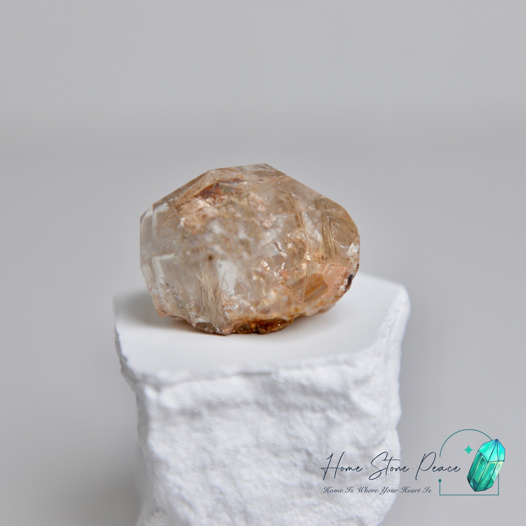 巴西銀髮水晶隨形 Silver Rutilated Quartz Free Form