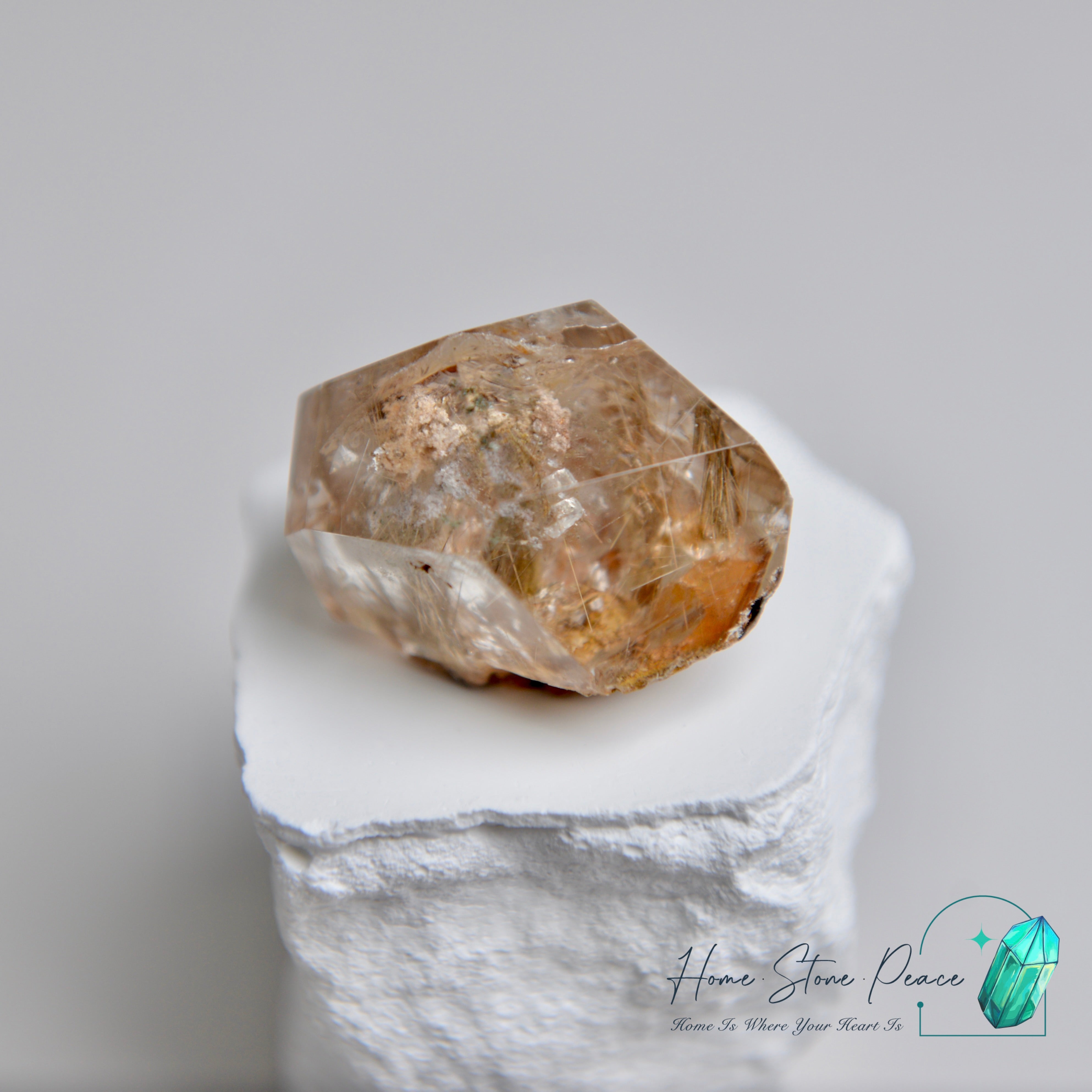 巴西銀髮水晶隨形 Silver Rutilated Quartz Free Form