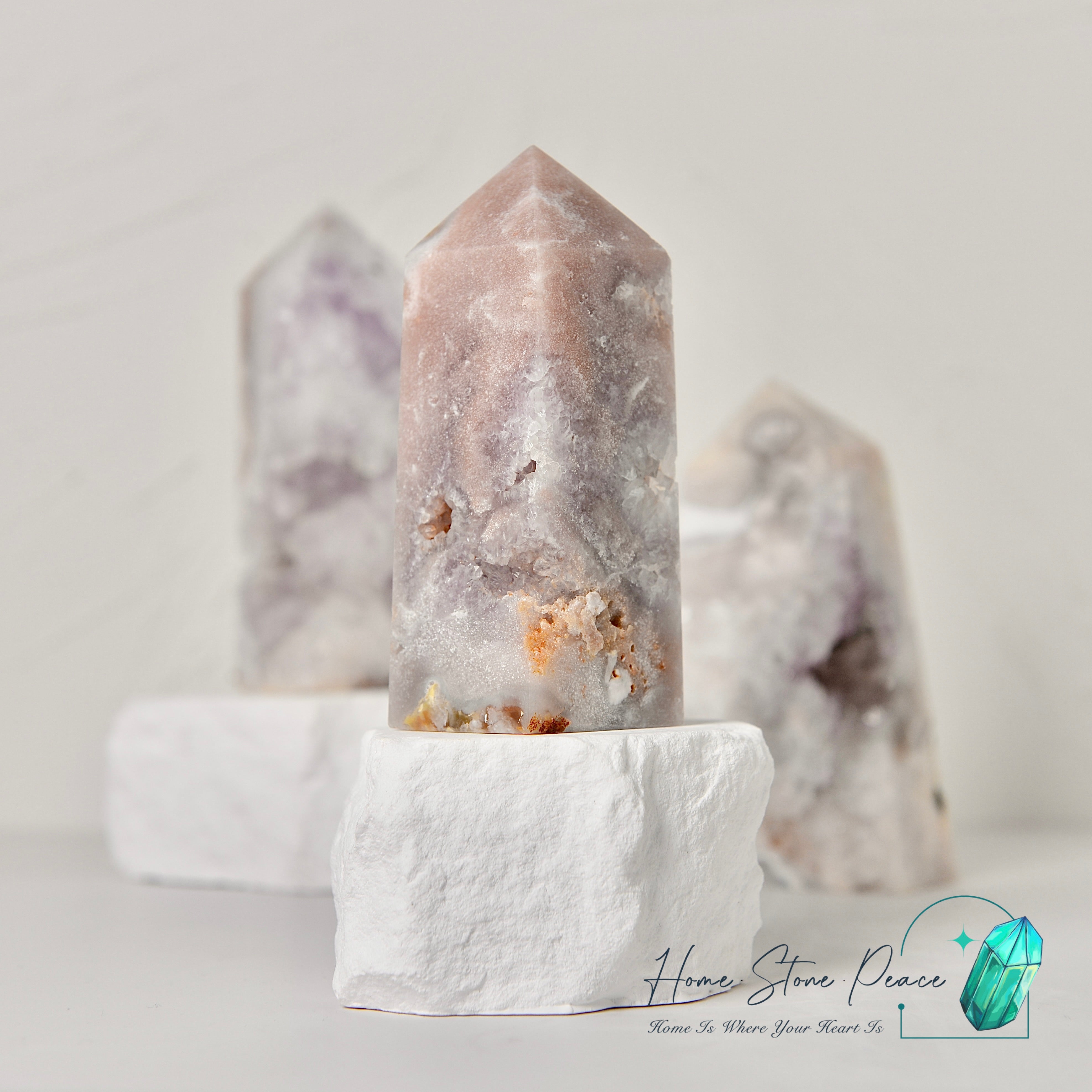 粉紅紫水晶柱 Pink Amethyst Tower