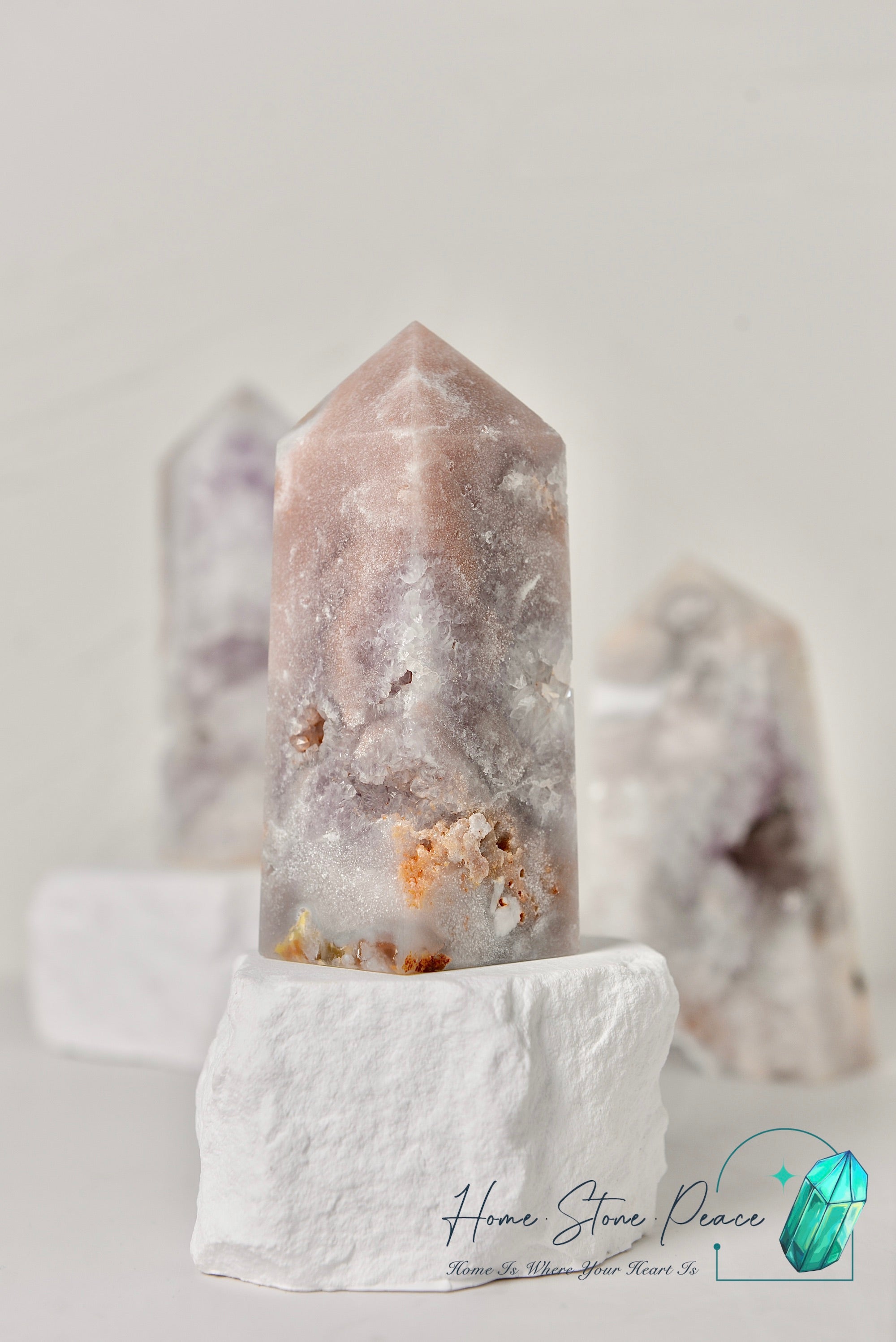 粉紅紫水晶柱 Pink Amethyst Tower