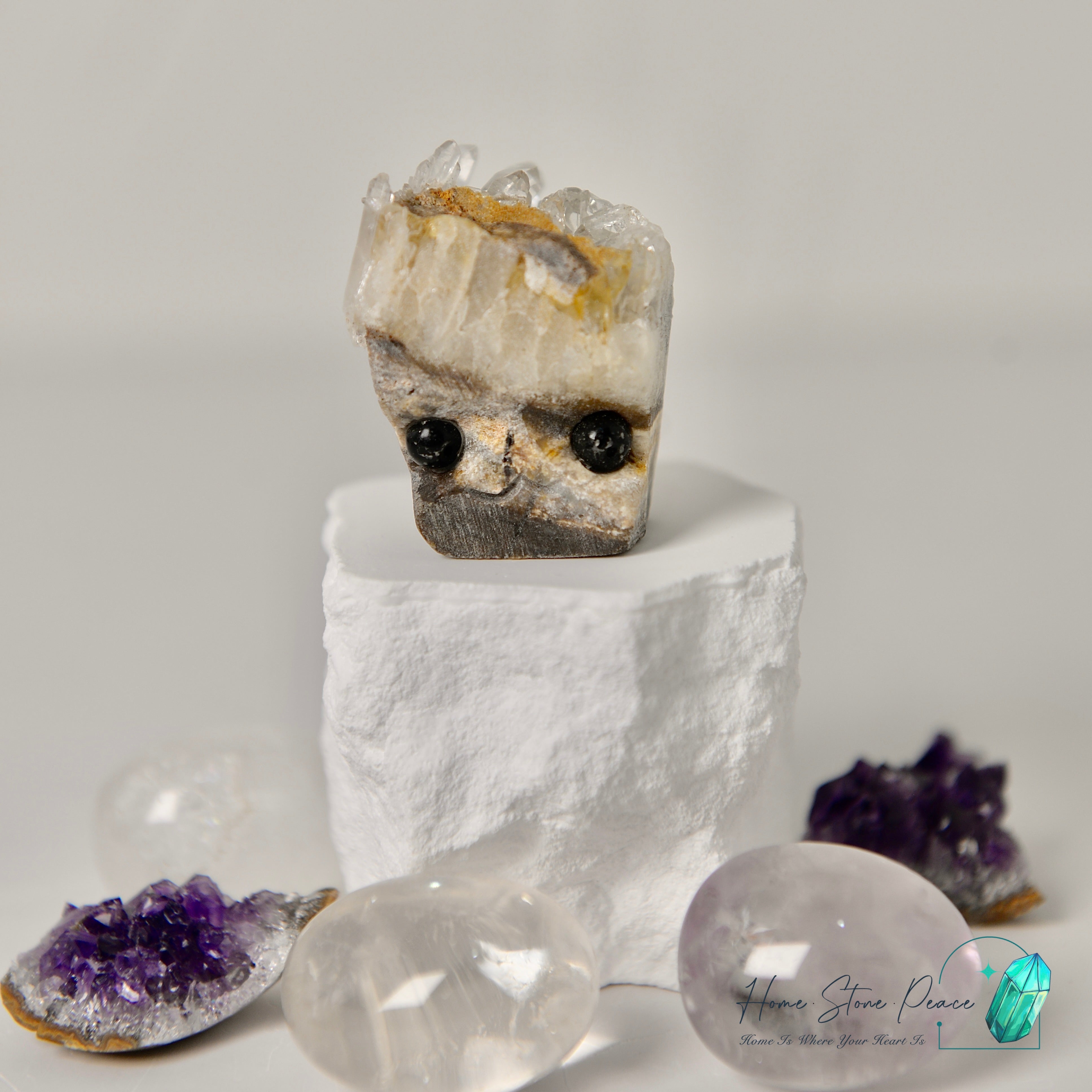 白水晶小刺蝟 Quartz Hedgehog