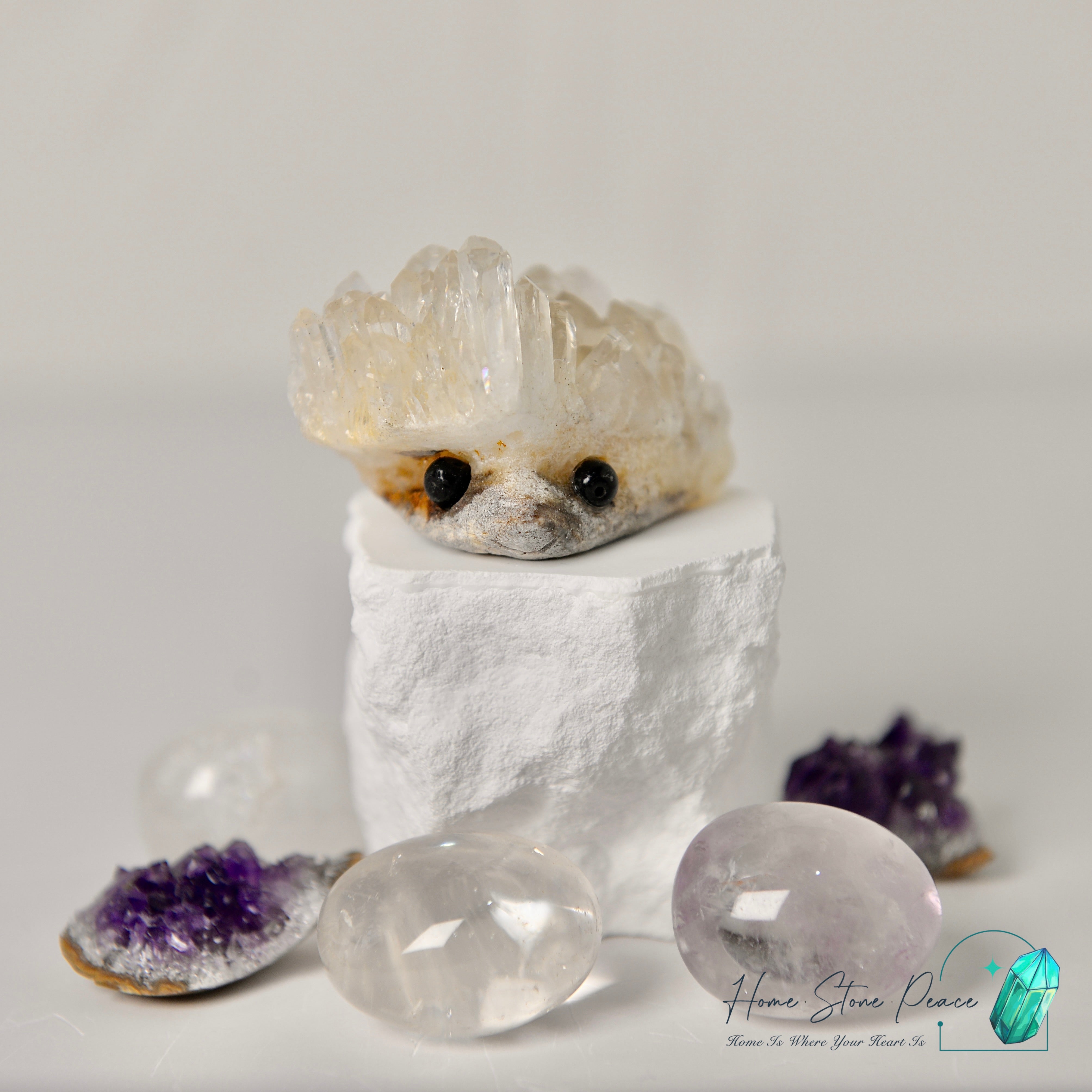白水晶小刺蝟 Quartz Hedgehog