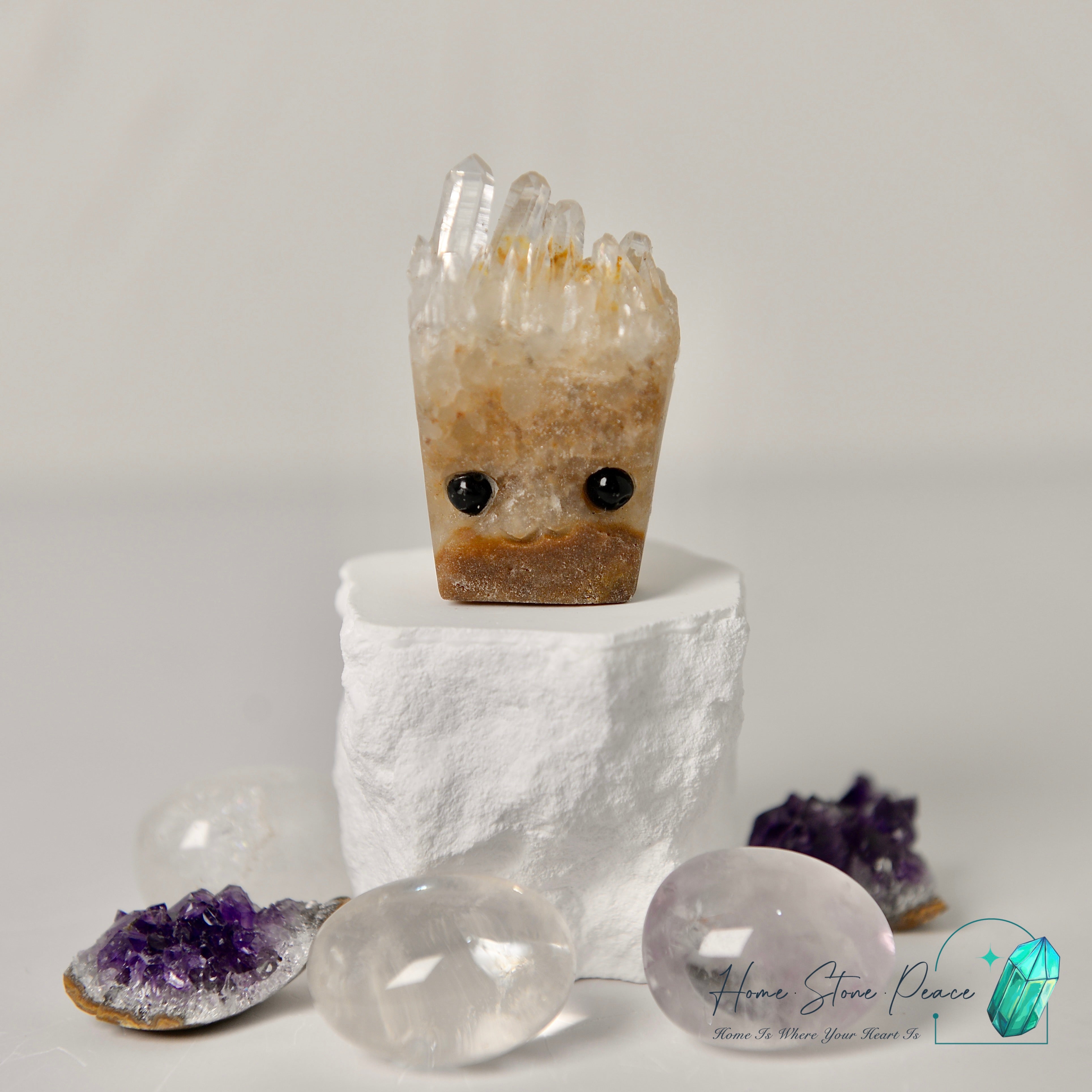 白水晶小刺蝟 Quartz Hedgehog