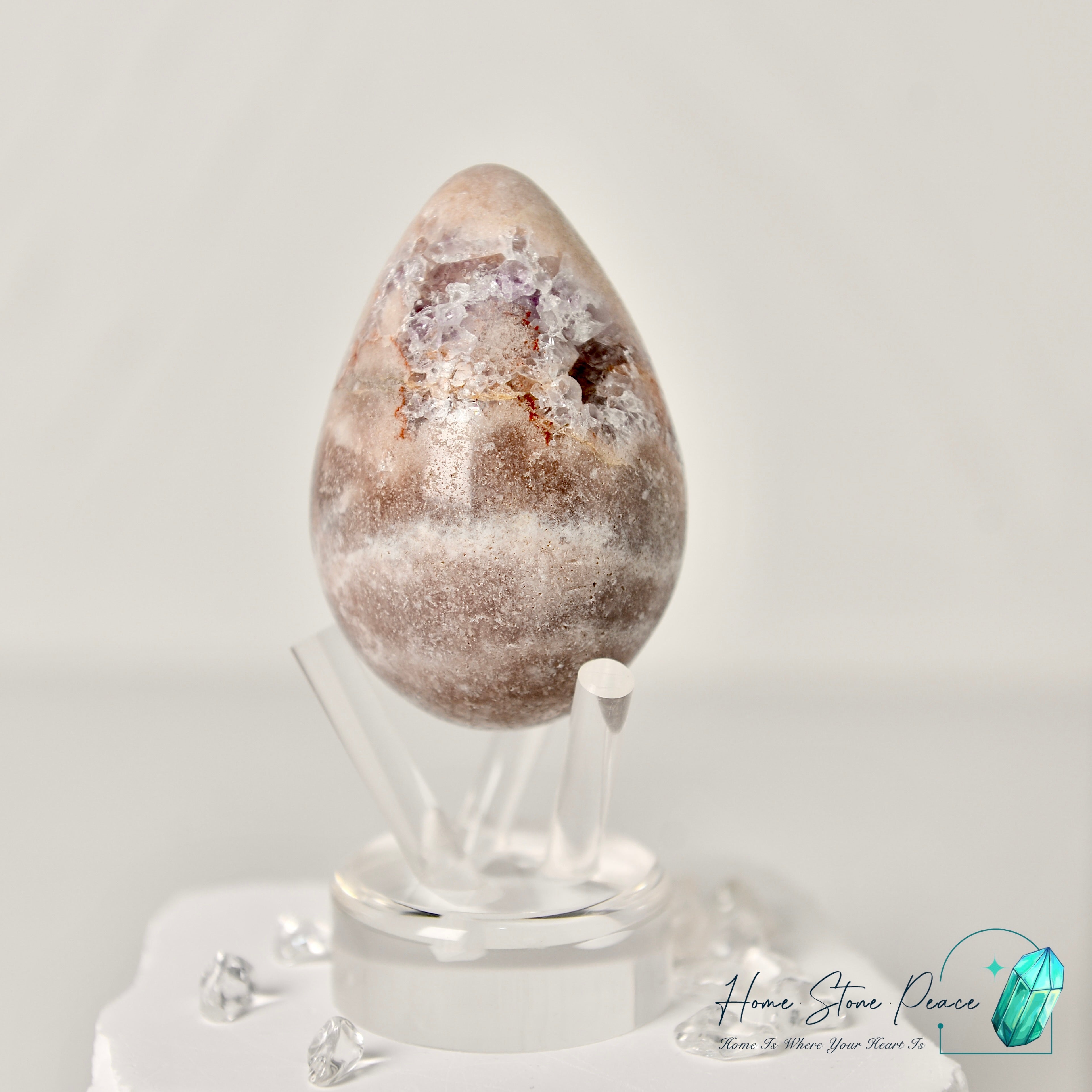 粉紅紫水晶蛋 Pink Amethyst Egg