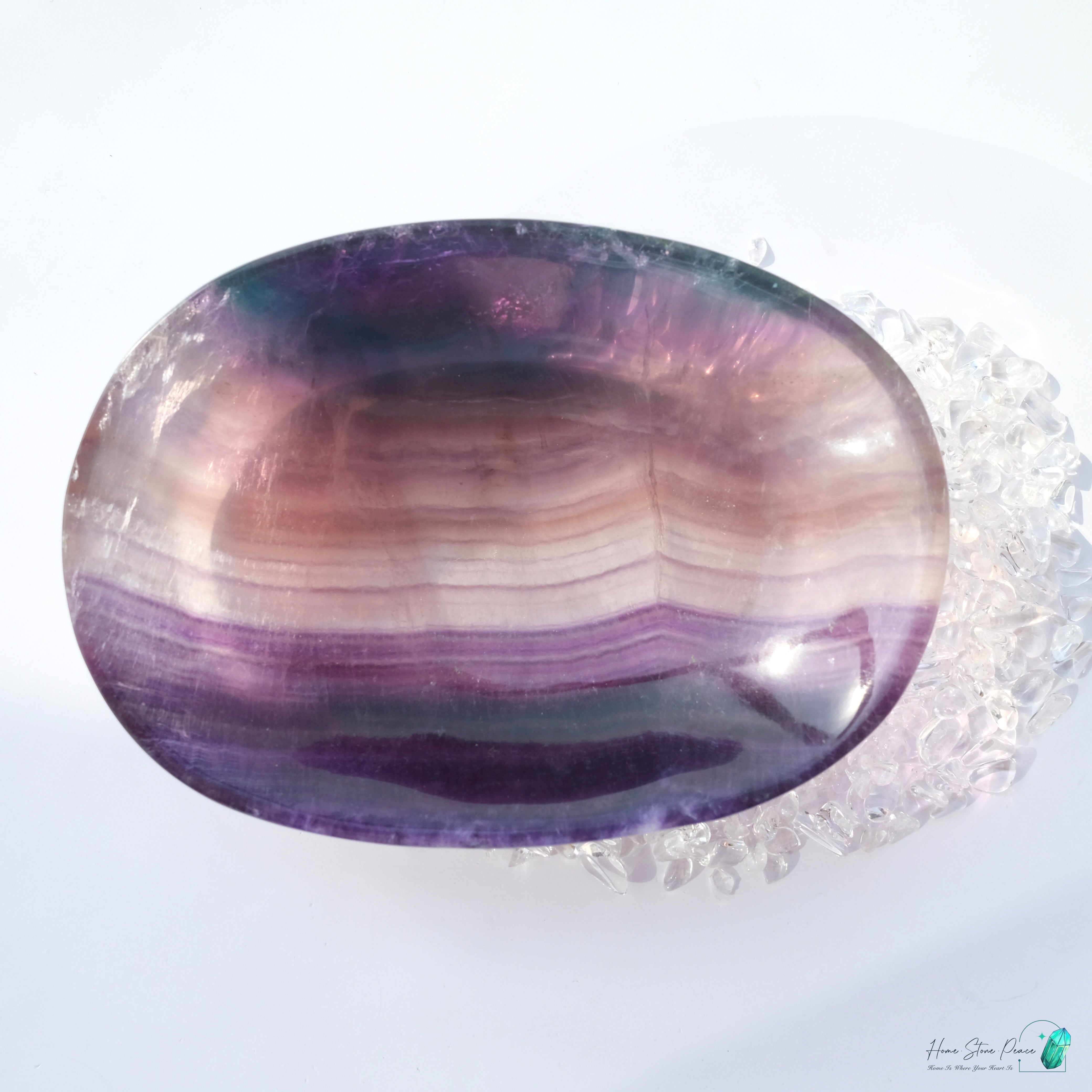 千層彩虹螢石碟(加厚)Rainbow Fluorite Dish