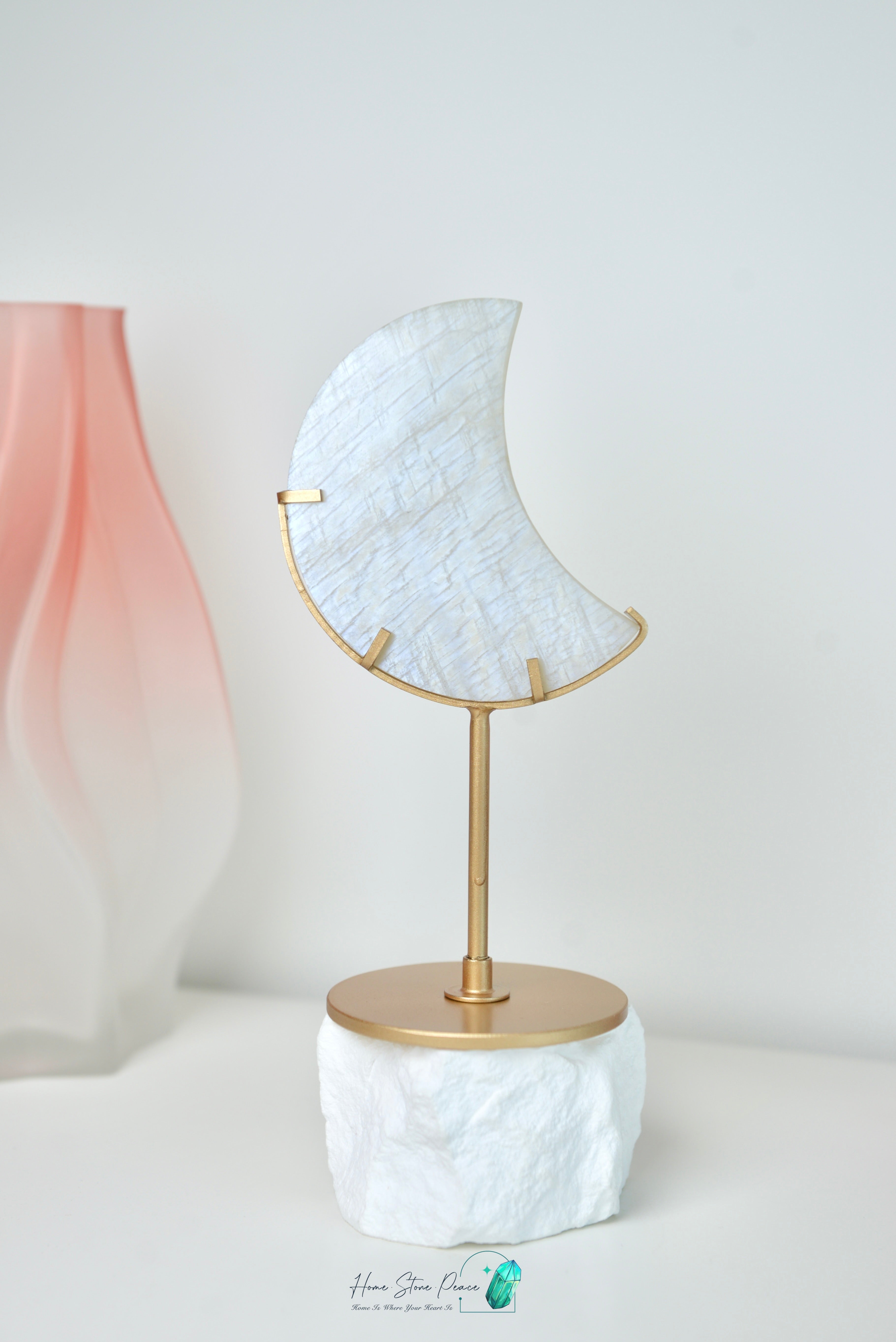 月亮石連座 ムーンストーン スタンド付