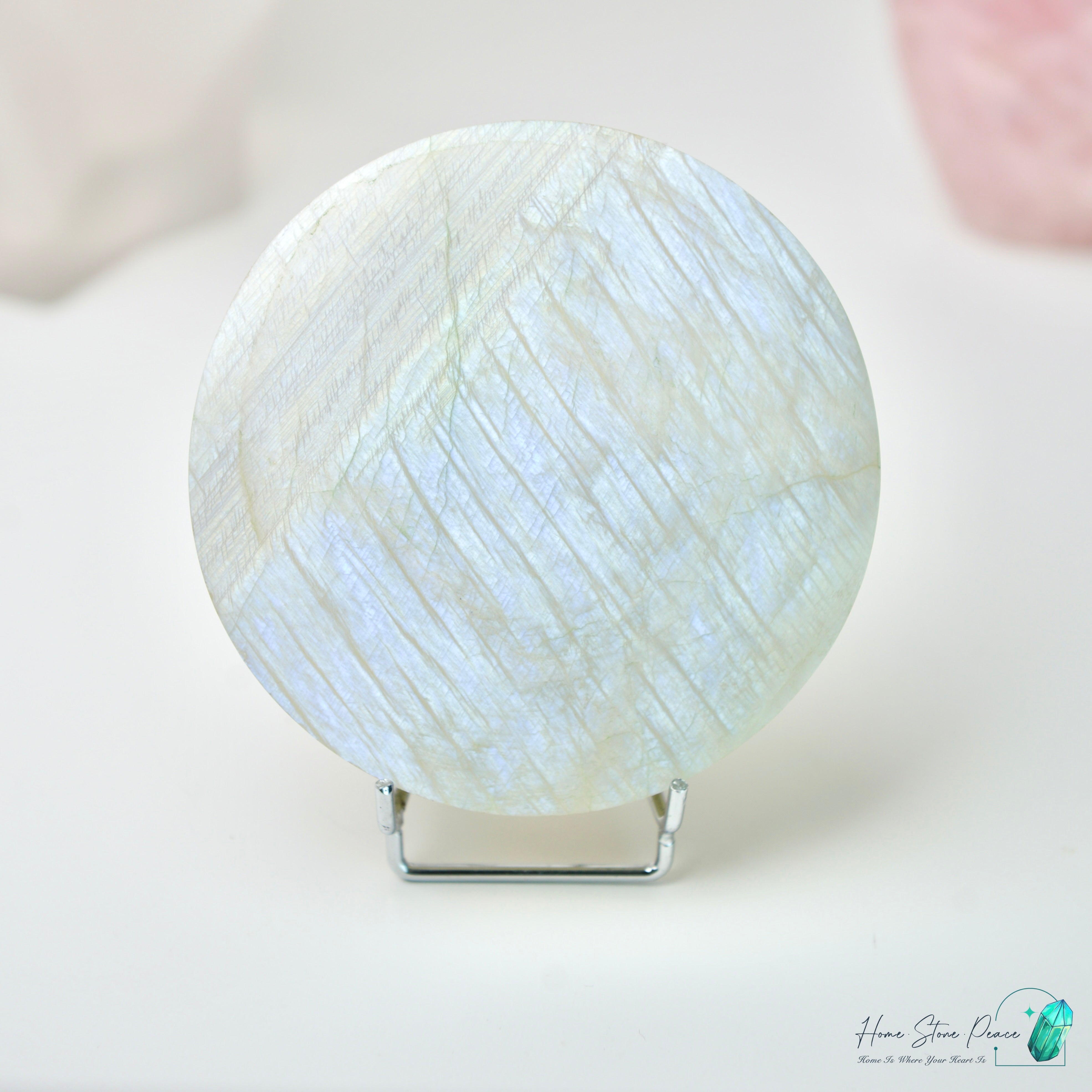 滿月月亮石連座 フルムーンムーンストーン スタンド付き