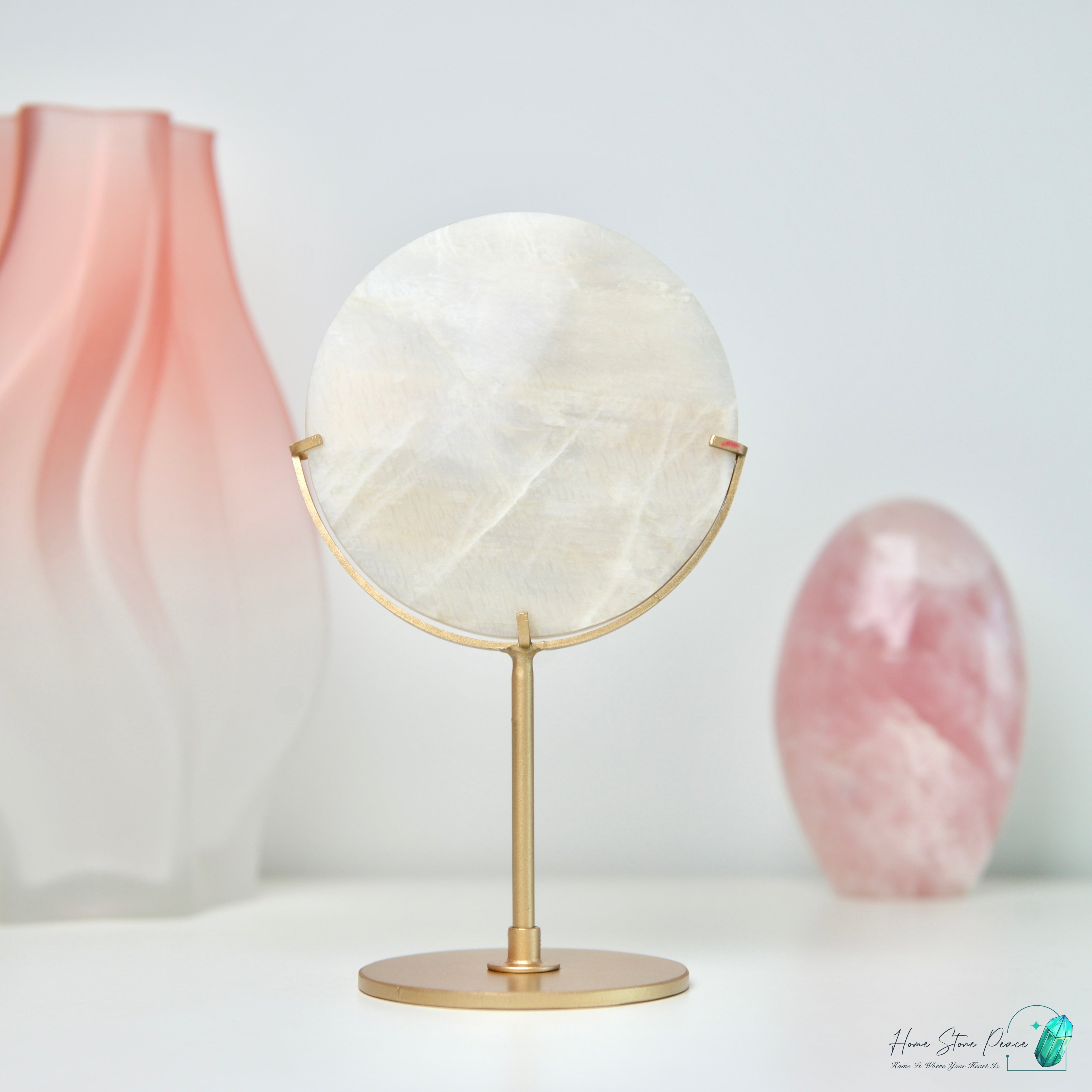 滿月月亮石連座 フルムーンムーンストーン スタンド付