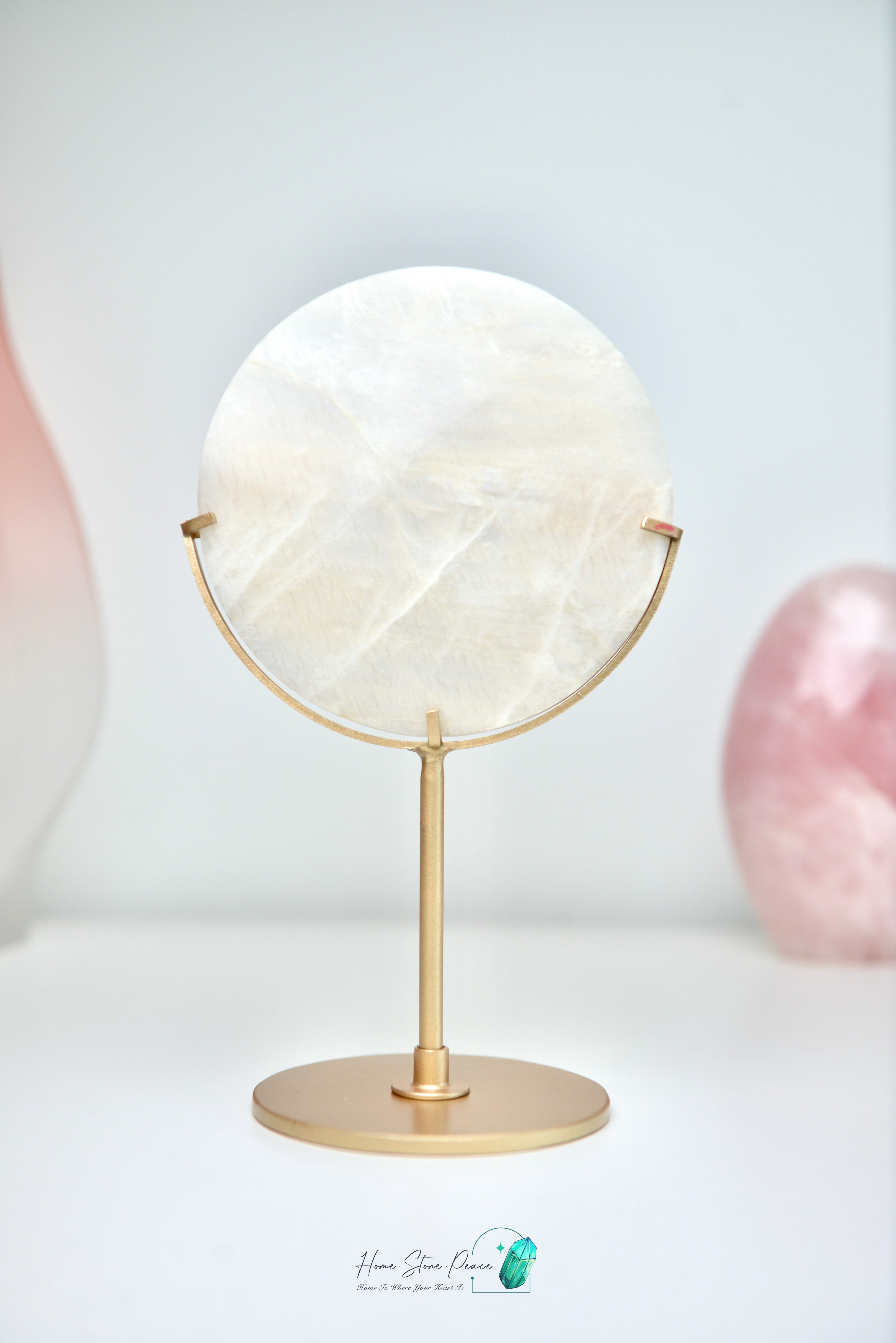 滿月月亮石連座 フルムーンムーンストーン スタンド付