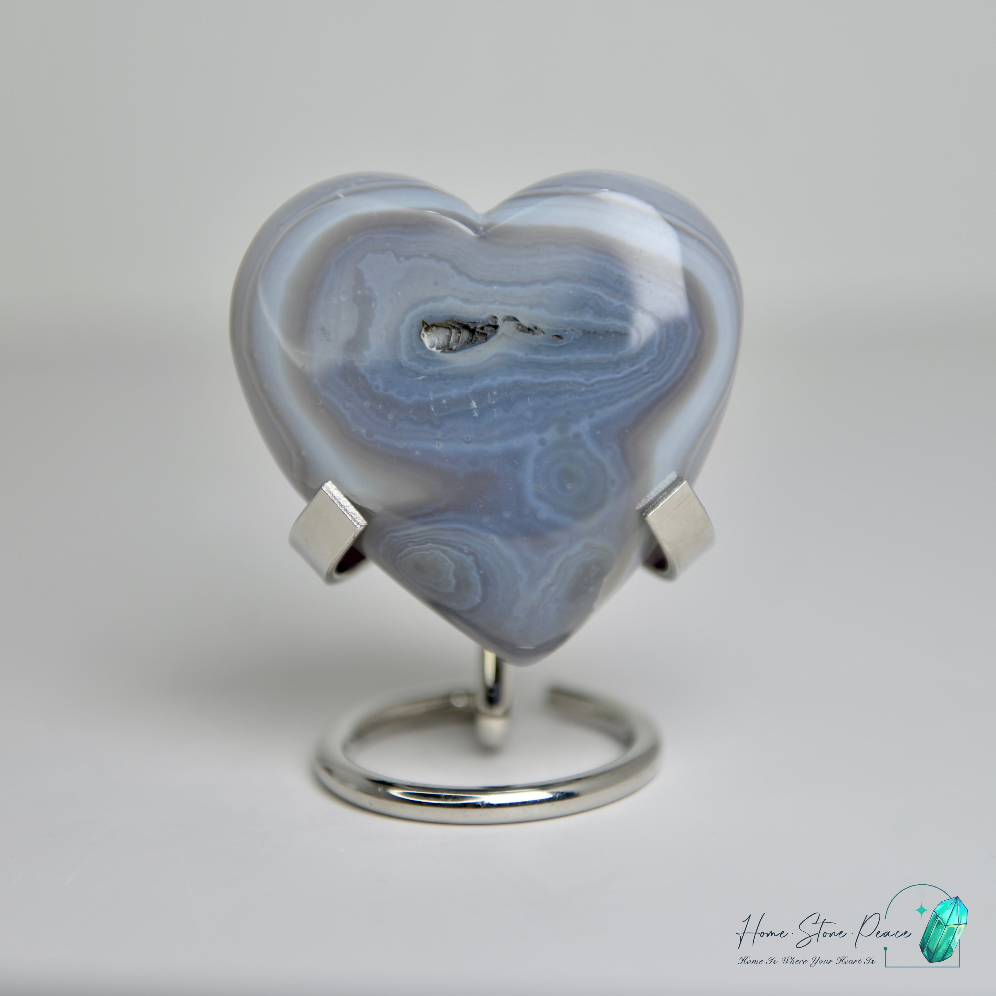 瑪瑙晶洞心 Agate Geode Heart