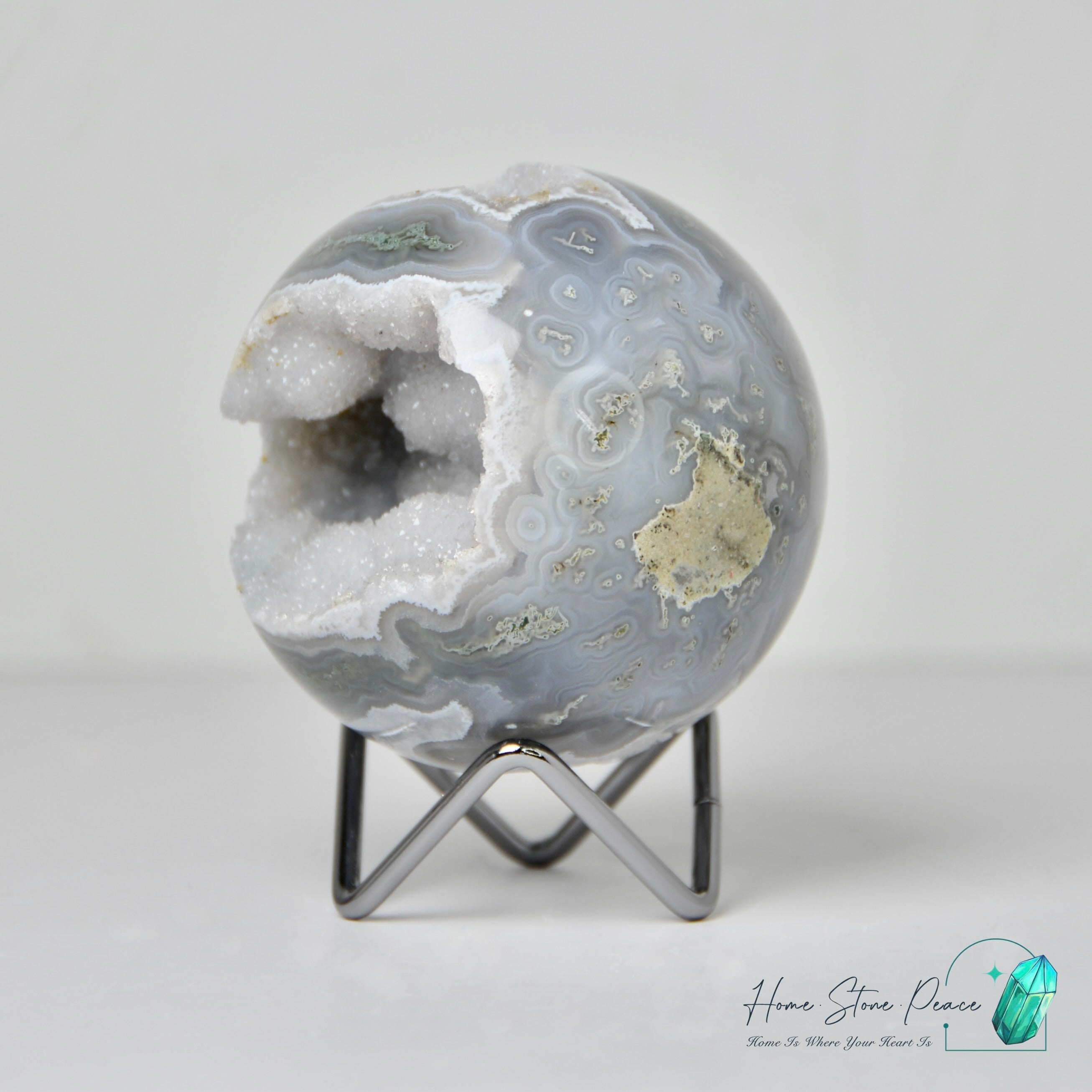 水草瑪瑙球 Moss Agate Sphere