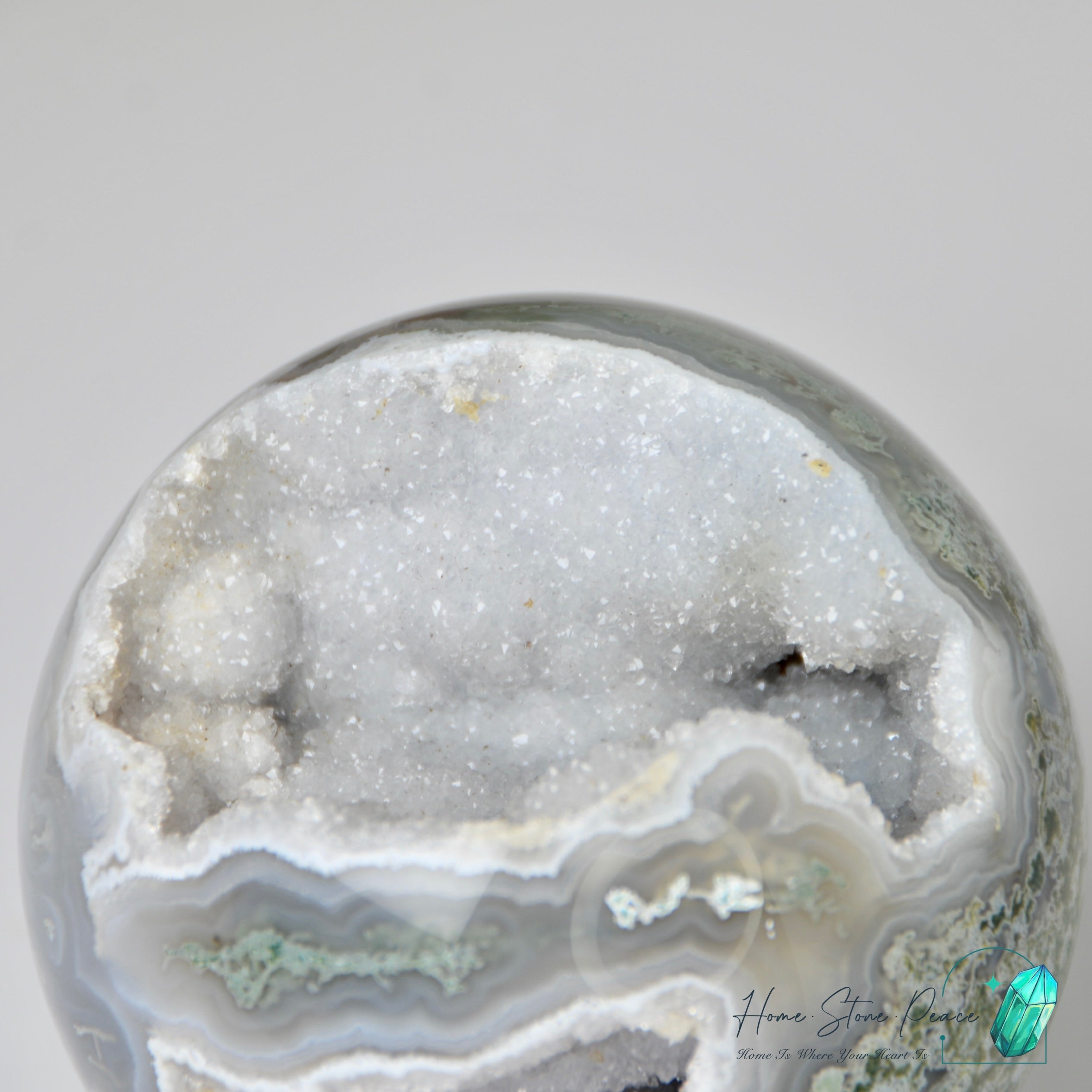 水草瑪瑙球 Moss Agate Sphere
