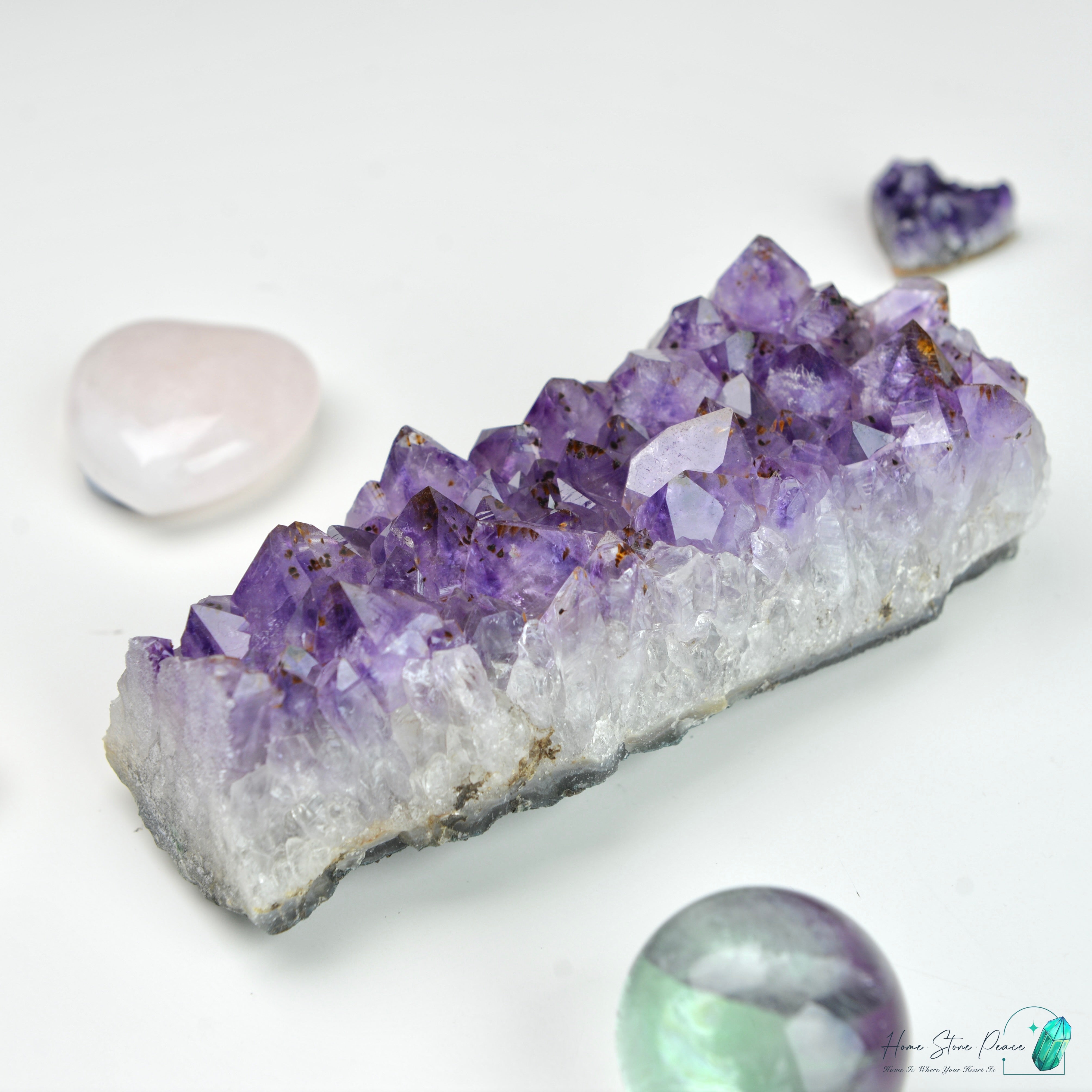 紫鈦晶晶簇 Amethyst Rutilated Cluster