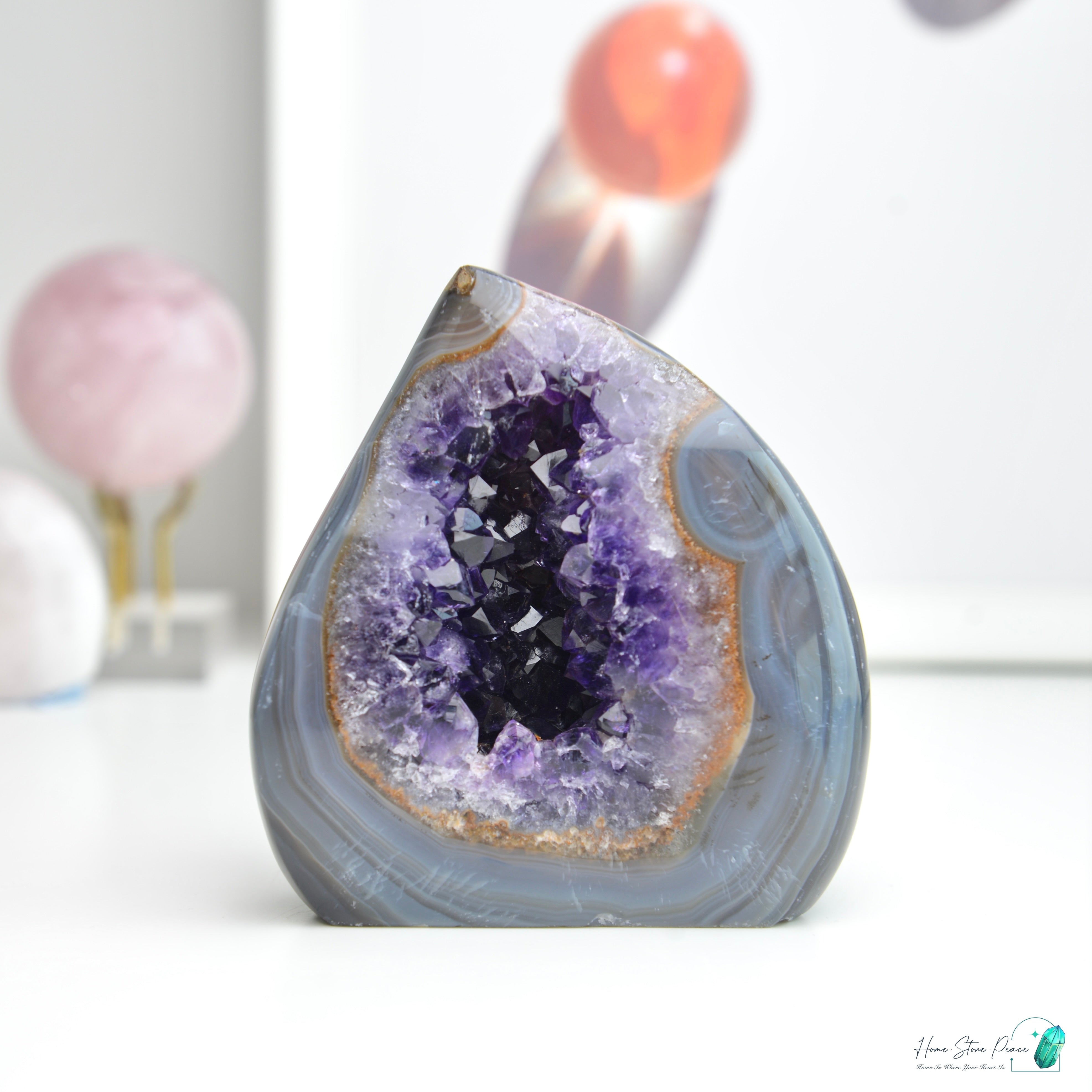 紫水晶瑪瑙火焰 Amethyst Agate Flame