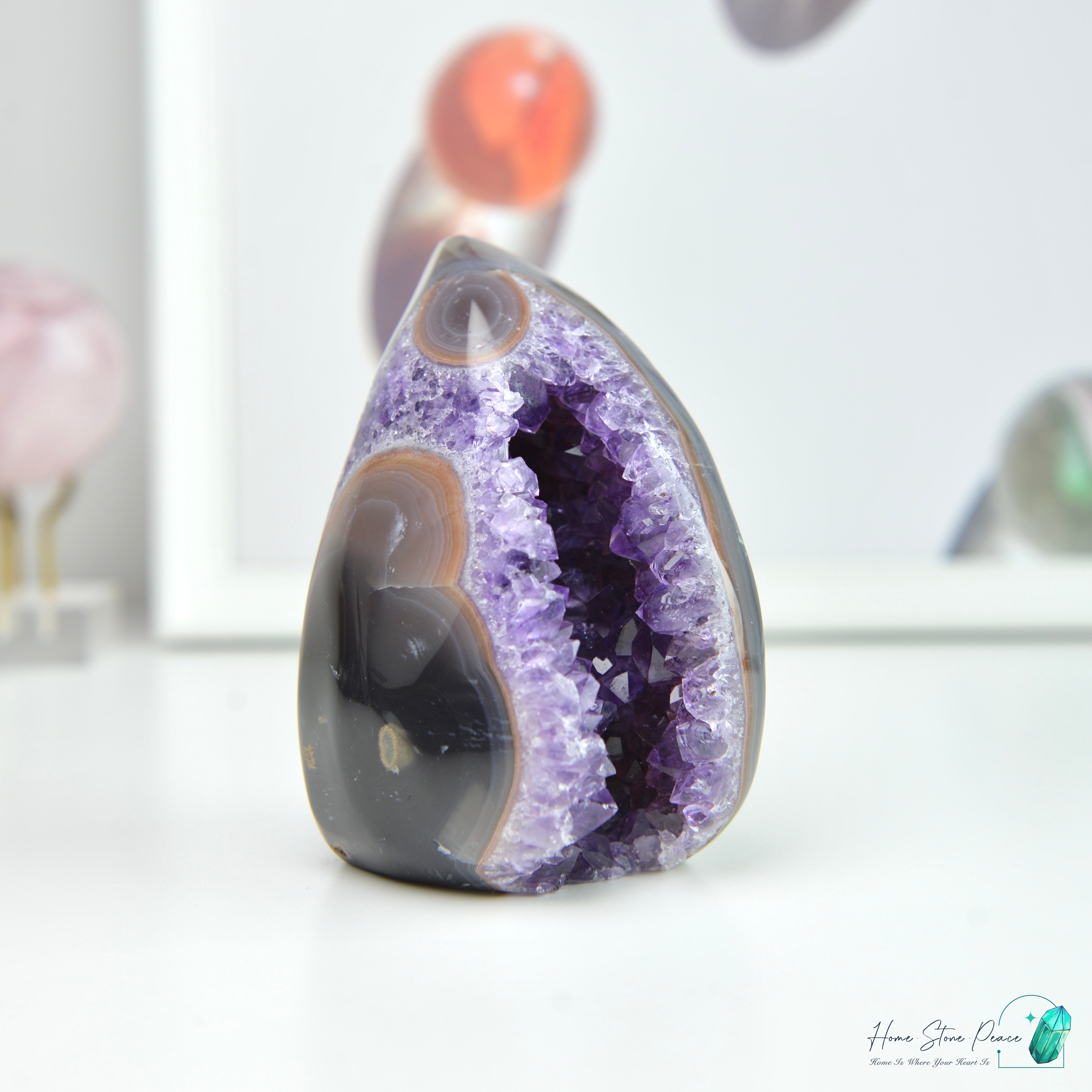 紫水晶瑪瑙火焰 Amethyst Agate Flame