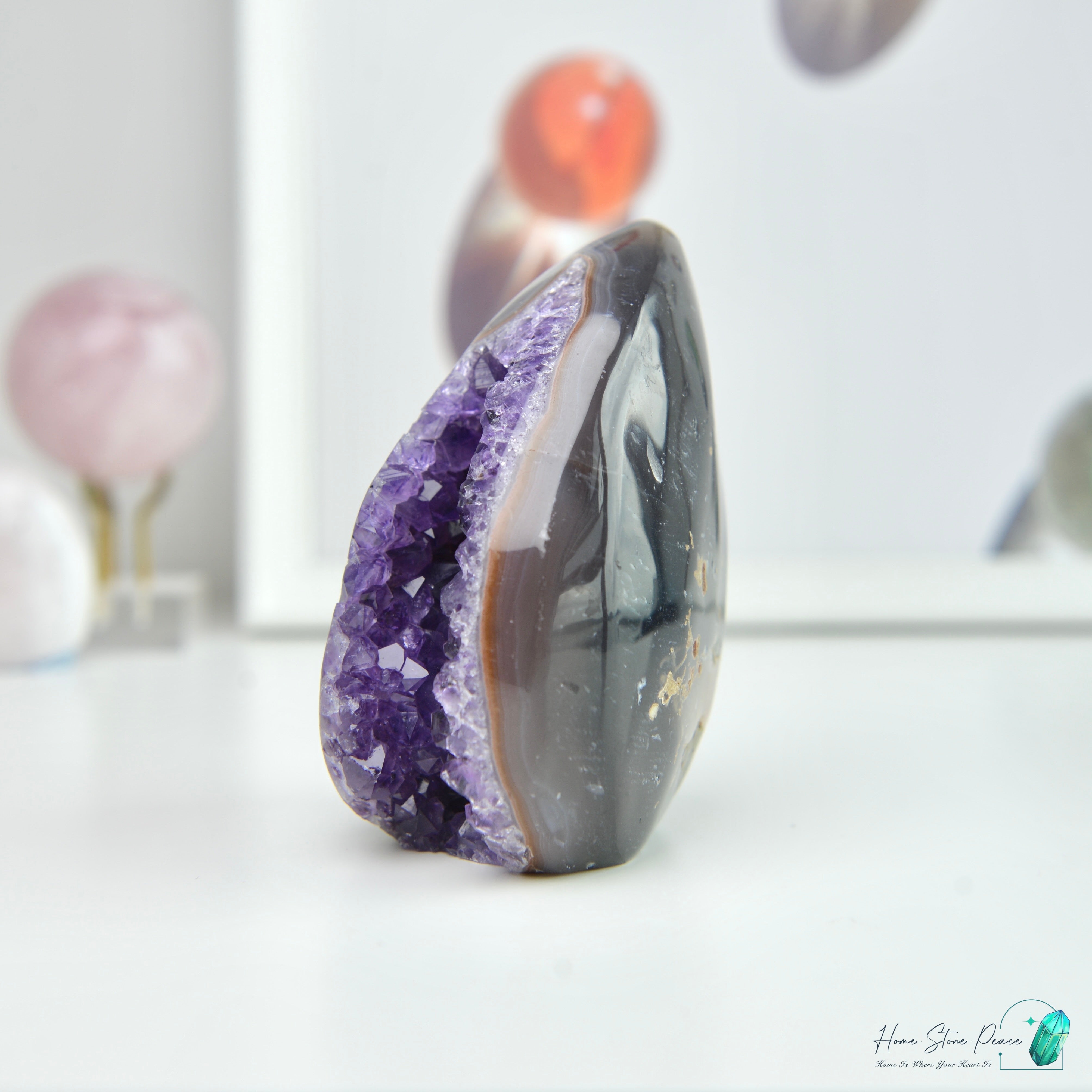 紫水晶瑪瑙火焰 Amethyst Agate Flame