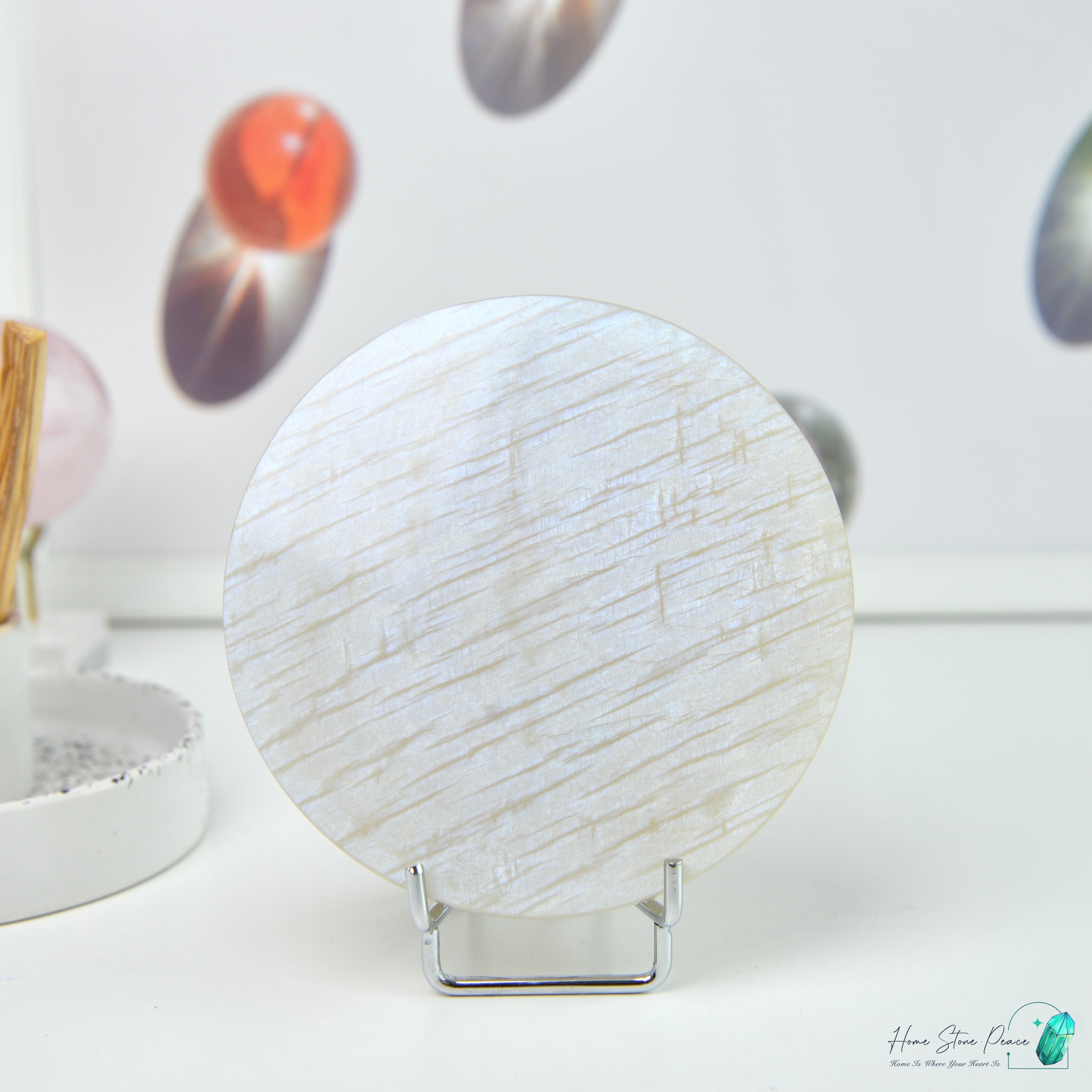 滿月月亮石連座 フルムーンムーンストーン スタンド付