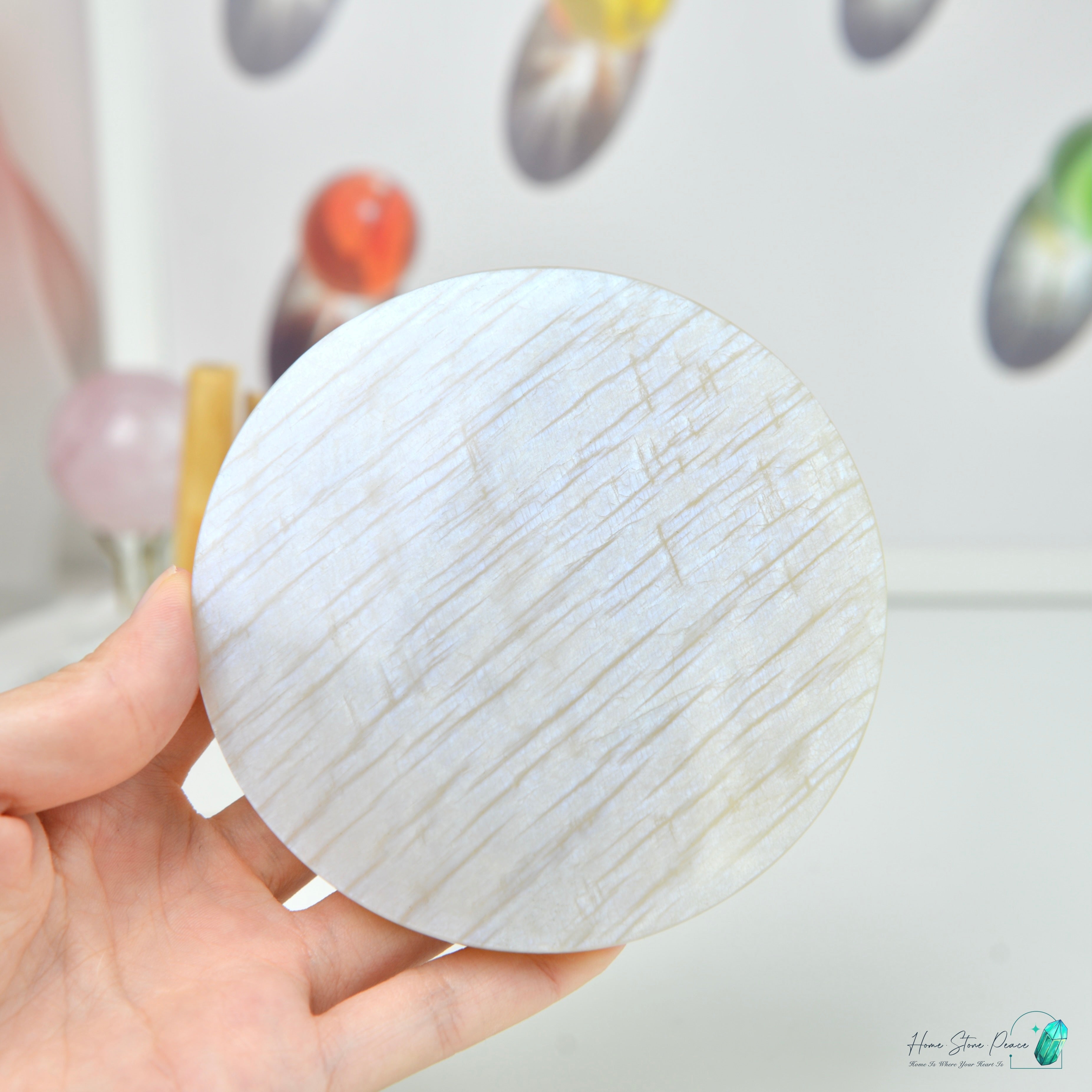 滿月月亮石連座 フルムーンムーンストーン スタンド付