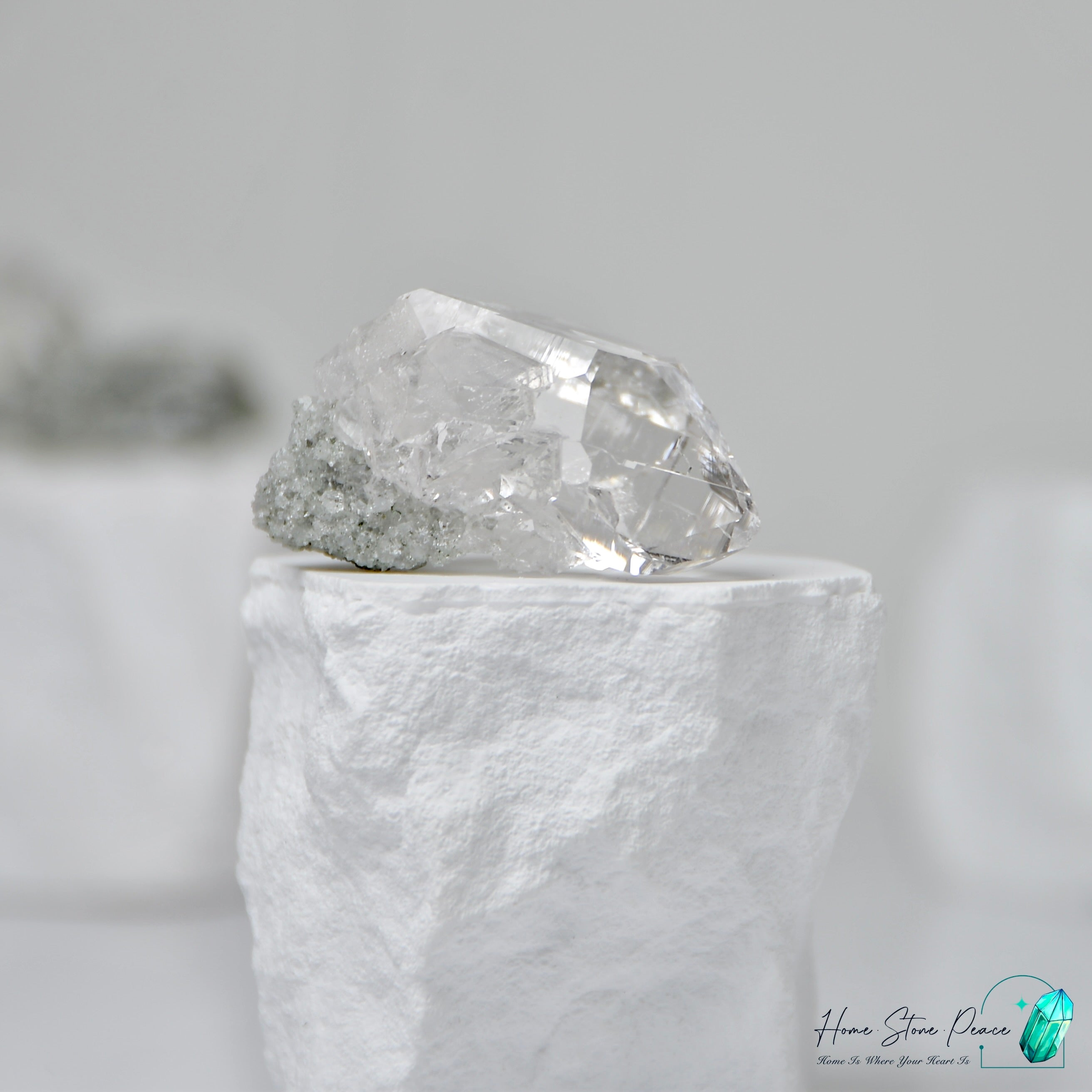 喜馬拉雅山綠幽靈共生水晶 Himalayan Quartz with Green Phantom (Chlorite)