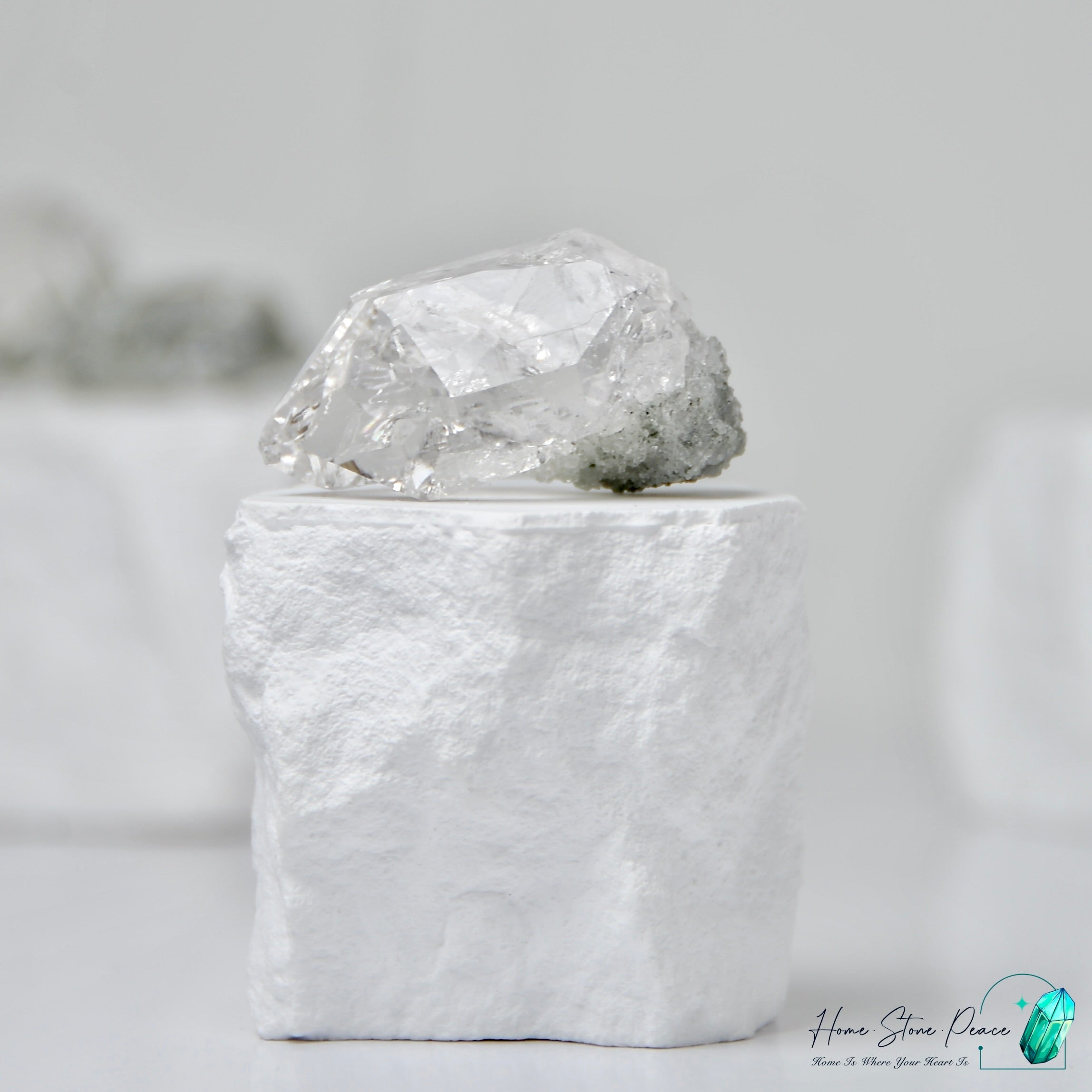 喜馬拉雅山綠幽靈共生水晶 Himalayan Quartz with Green Phantom (Chlorite)