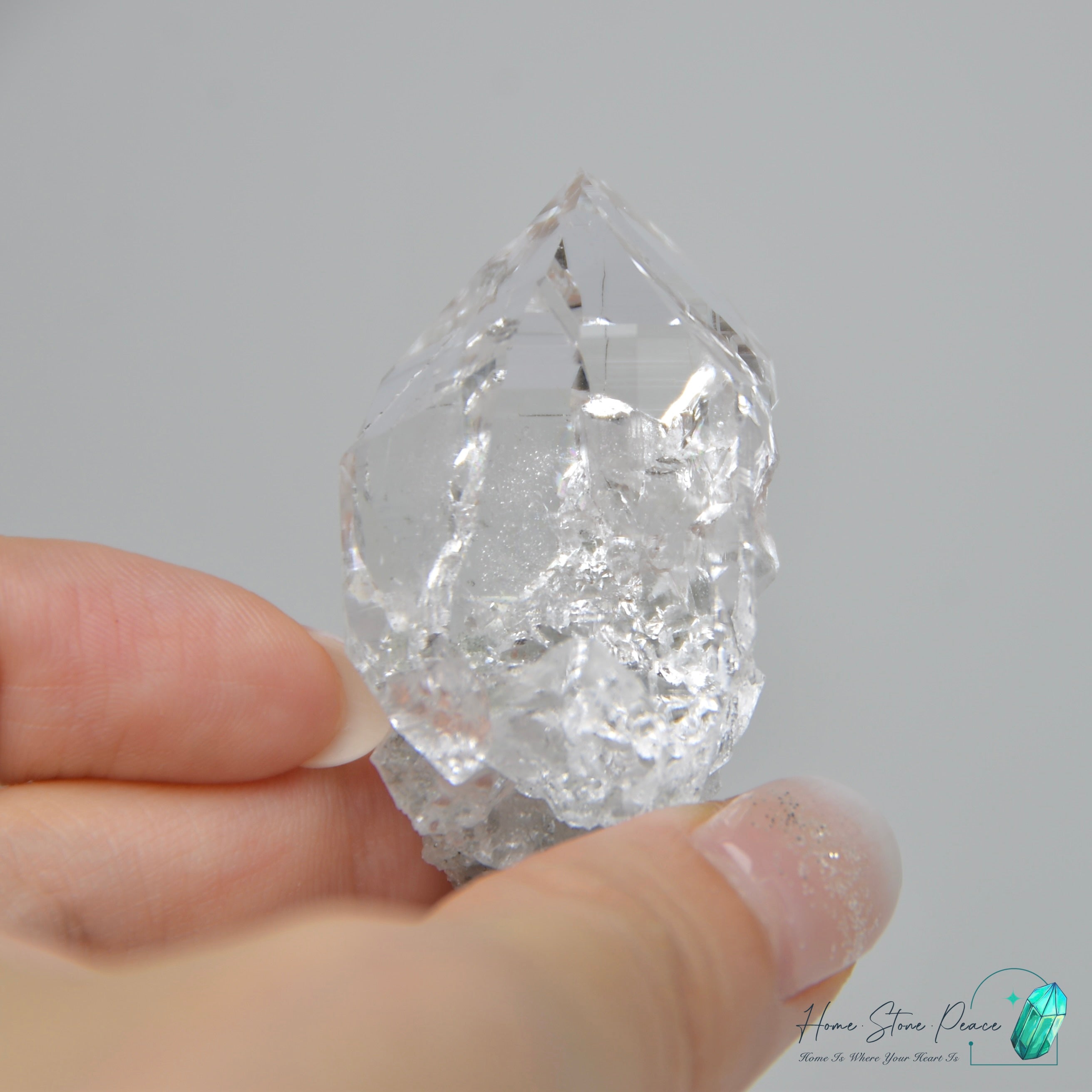 喜馬拉雅山綠幽靈共生水晶 Himalayan Quartz with Green Phantom (Chlorite)