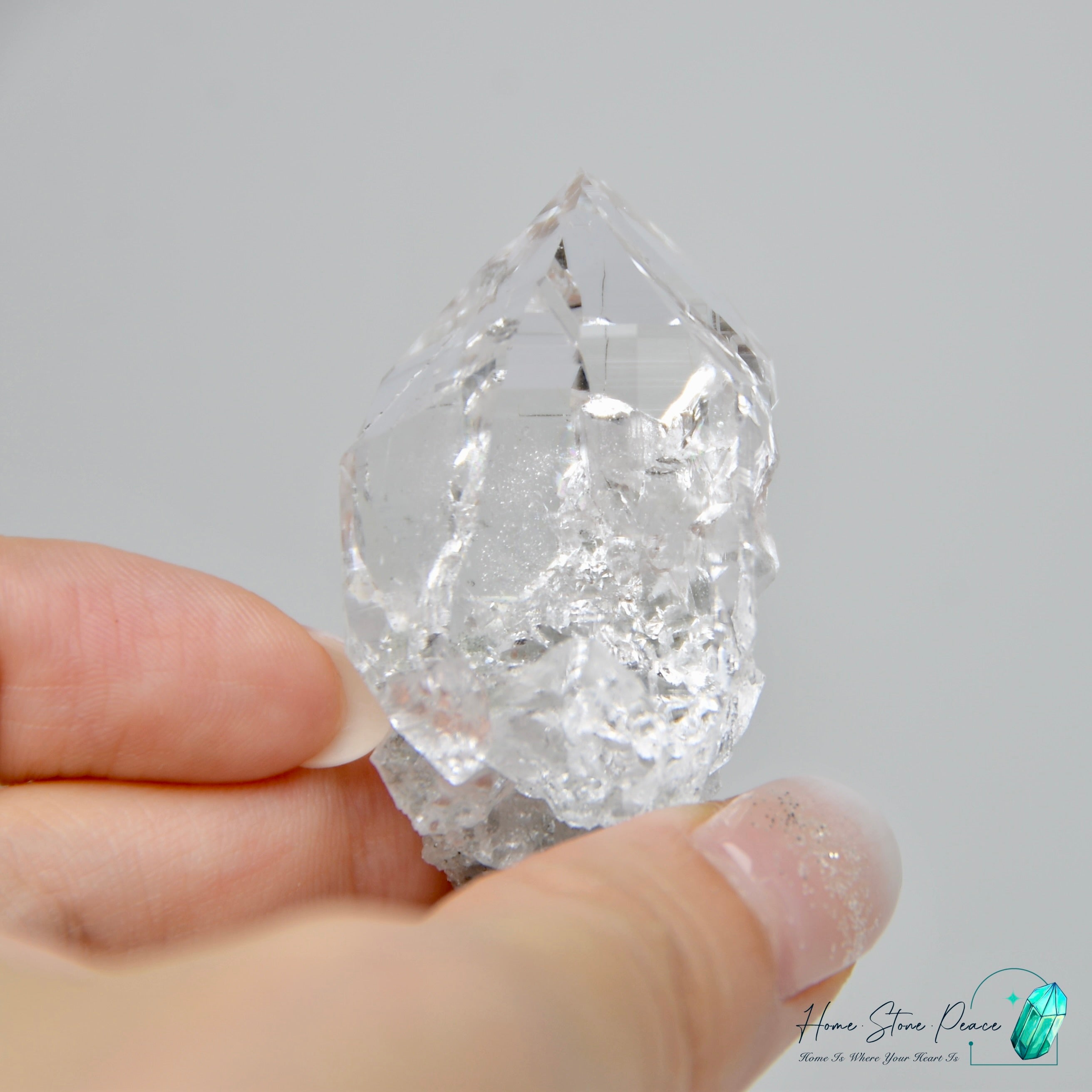 喜馬拉雅山綠幽靈共生水晶 Himalayan Quartz with Green Phantom (Chlorite)
