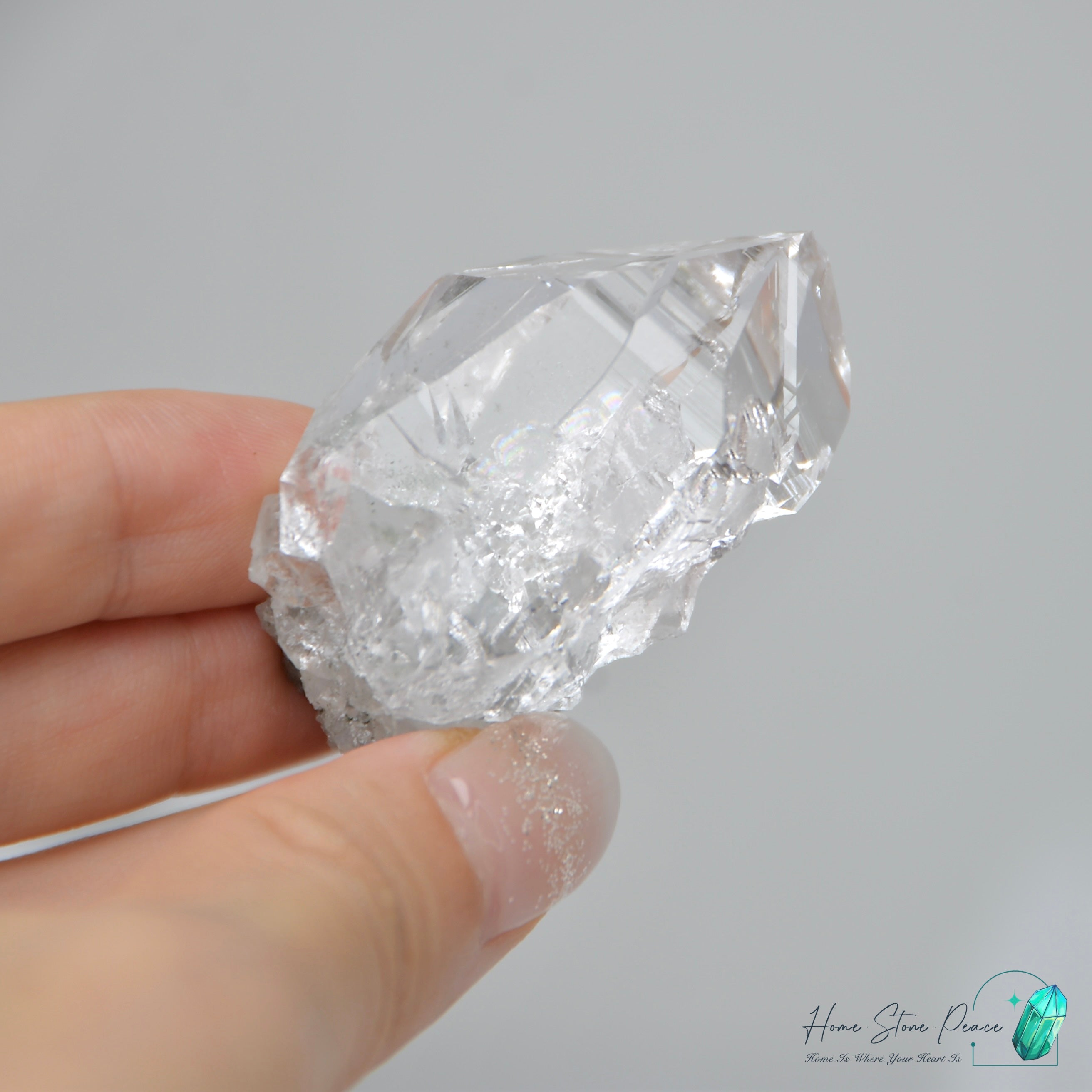 喜馬拉雅山綠幽靈共生水晶 Himalayan Quartz with Green Phantom (Chlorite)