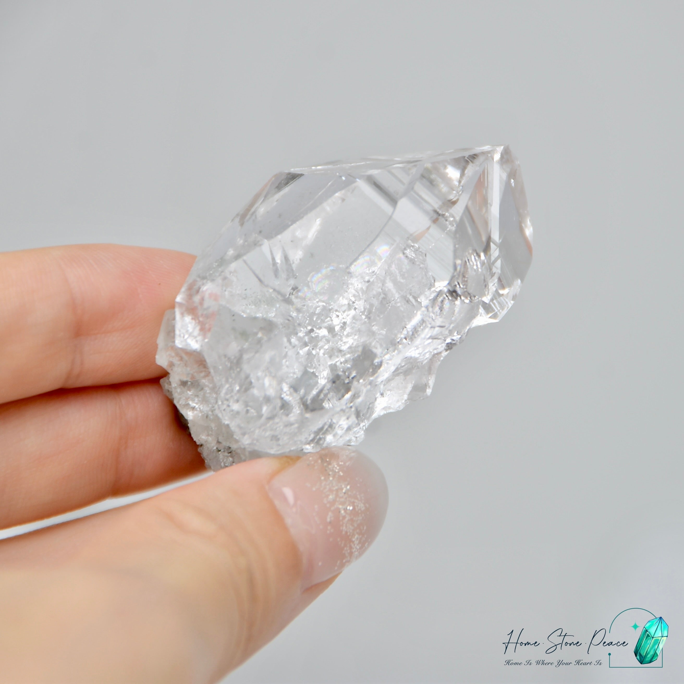 喜馬拉雅山綠幽靈共生水晶 Himalayan Quartz with Green Phantom (Chlorite)
