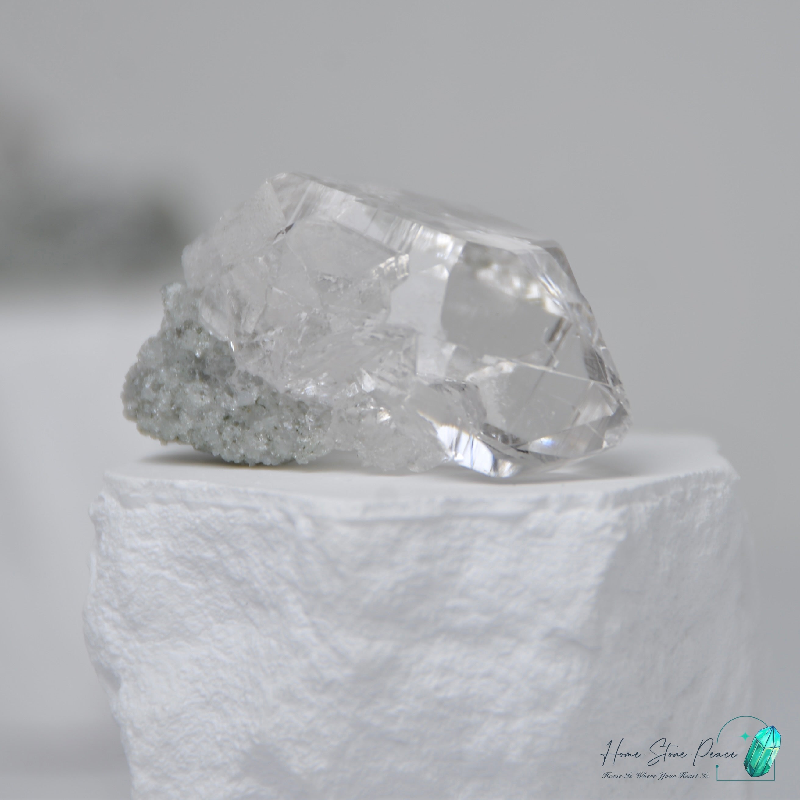 喜馬拉雅山綠幽靈共生水晶 Himalayan Quartz with Green Phantom (Chlorite)