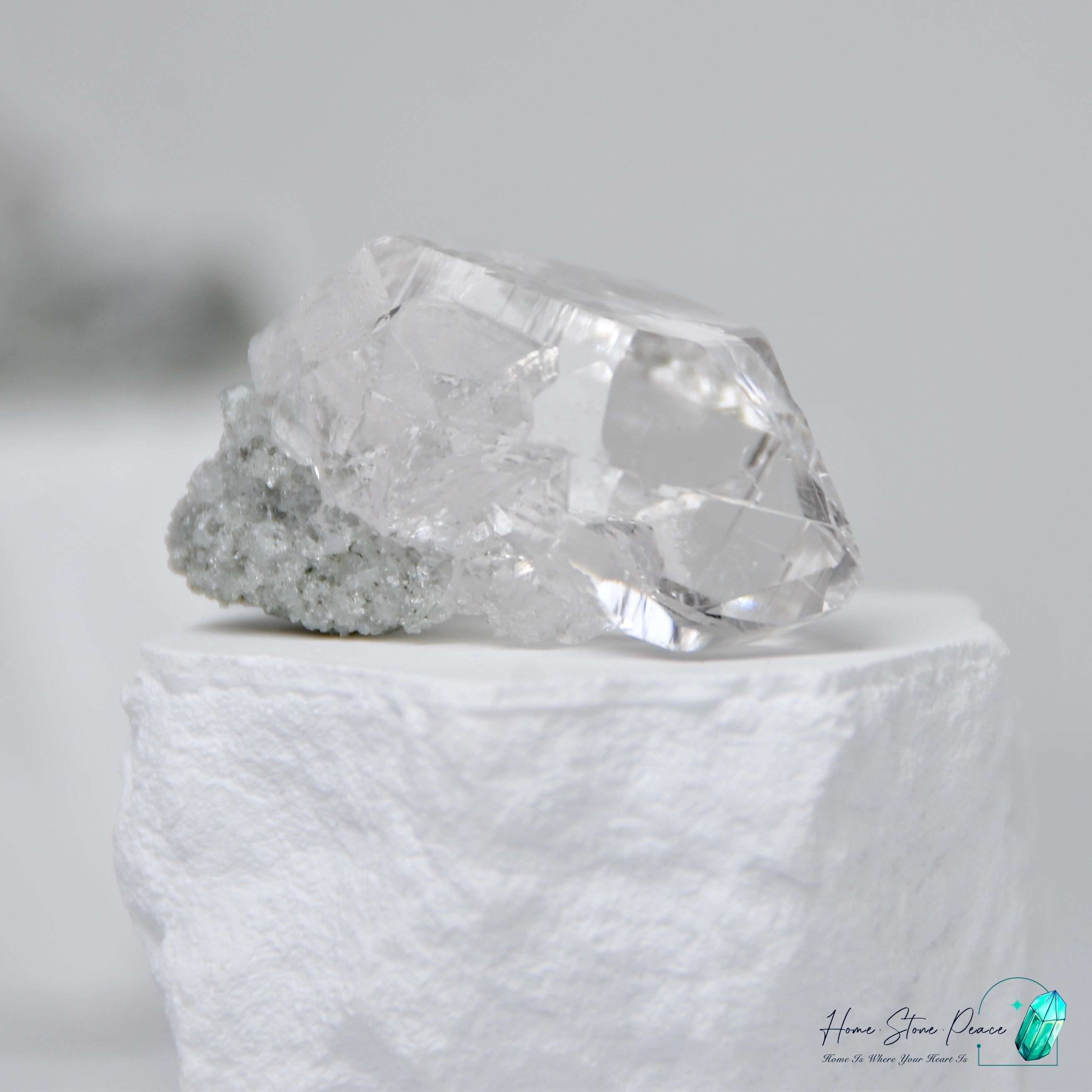 喜馬拉雅山綠幽靈共生水晶 Himalayan Quartz with Green Phantom (Chlorite)