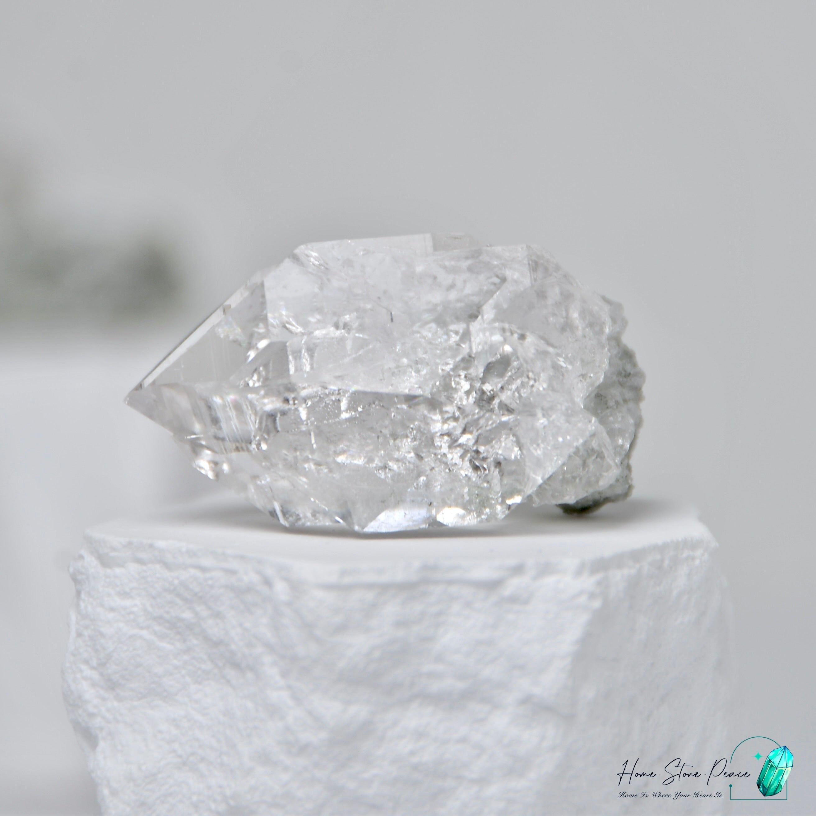 喜馬拉雅山綠幽靈共生水晶 Himalayan Quartz with Green Phantom (Chlorite)