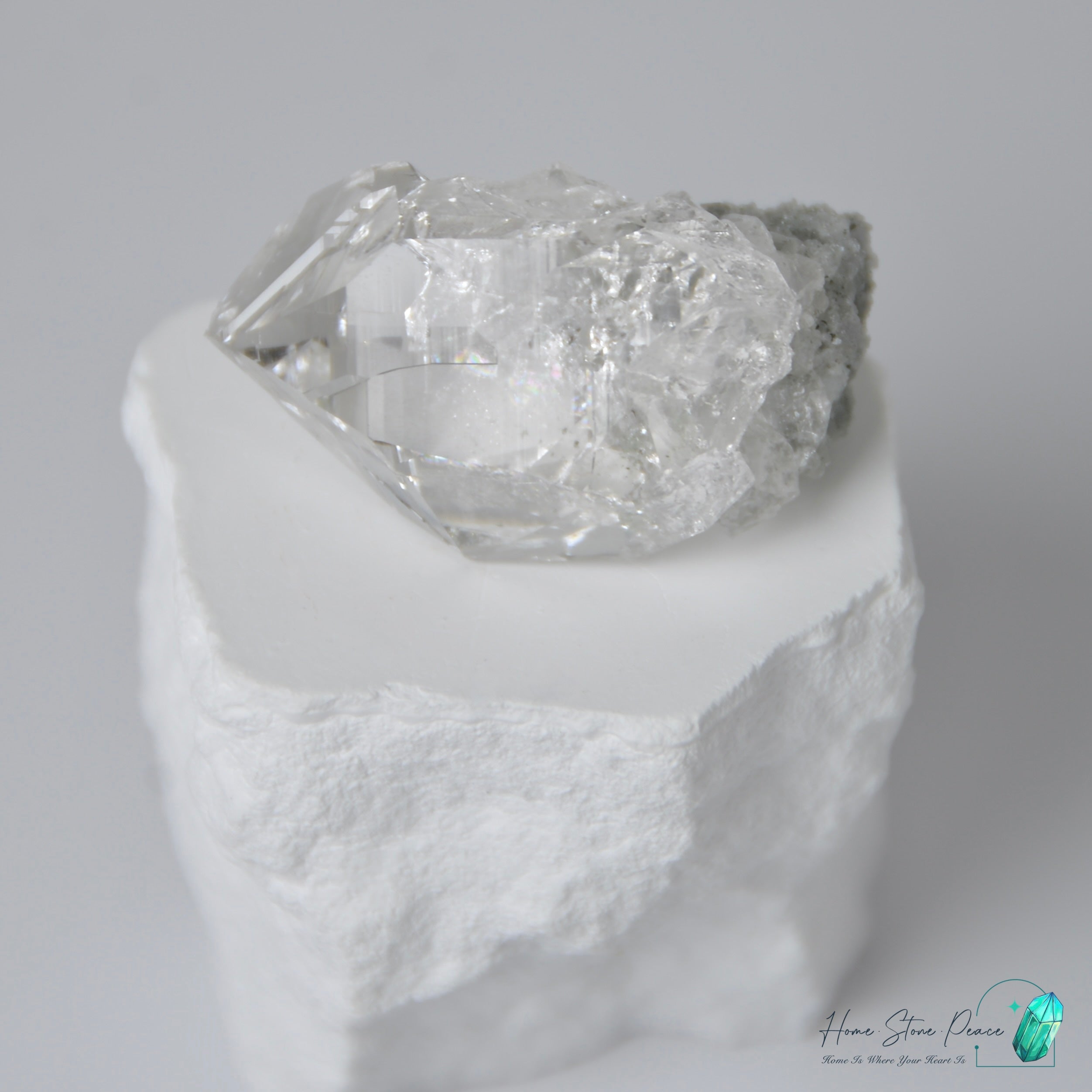 喜馬拉雅山綠幽靈共生水晶 Himalayan Quartz with Green Phantom (Chlorite)