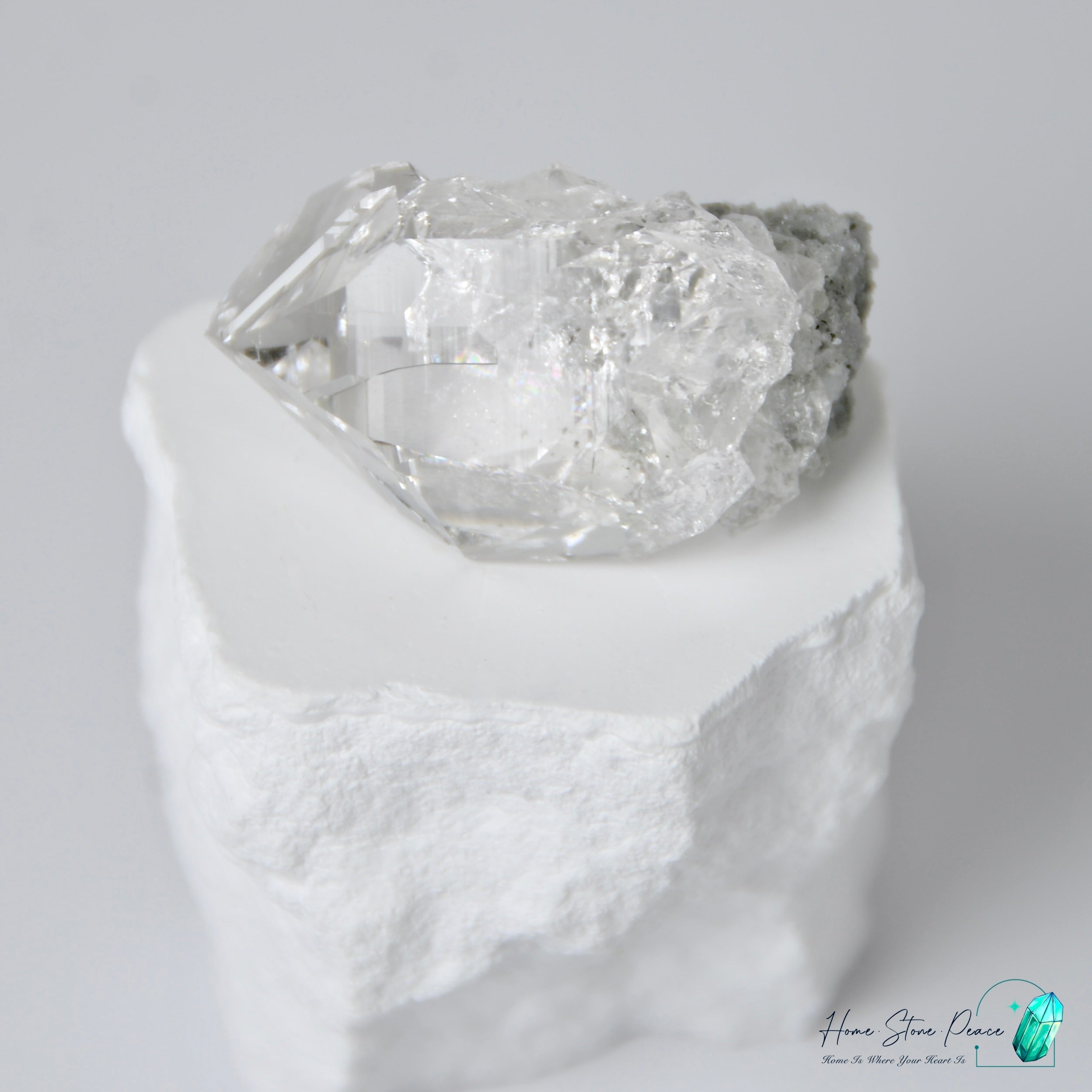 喜馬拉雅山綠幽靈共生水晶 Himalayan Quartz with Green Phantom (Chlorite)