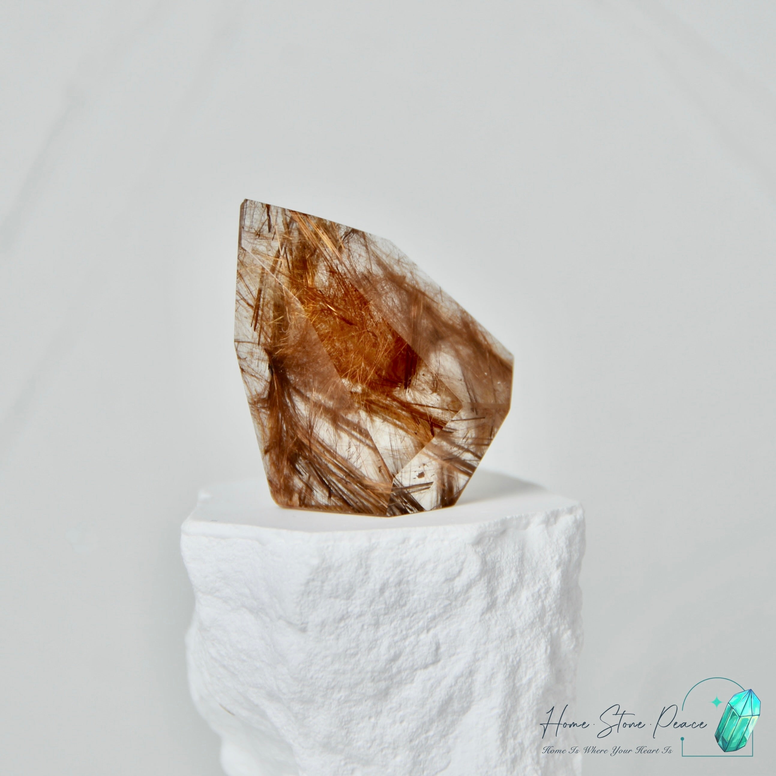 巴西金銅髮晶隨形 Brazilian Bronze Rutilated Quartz Free Form