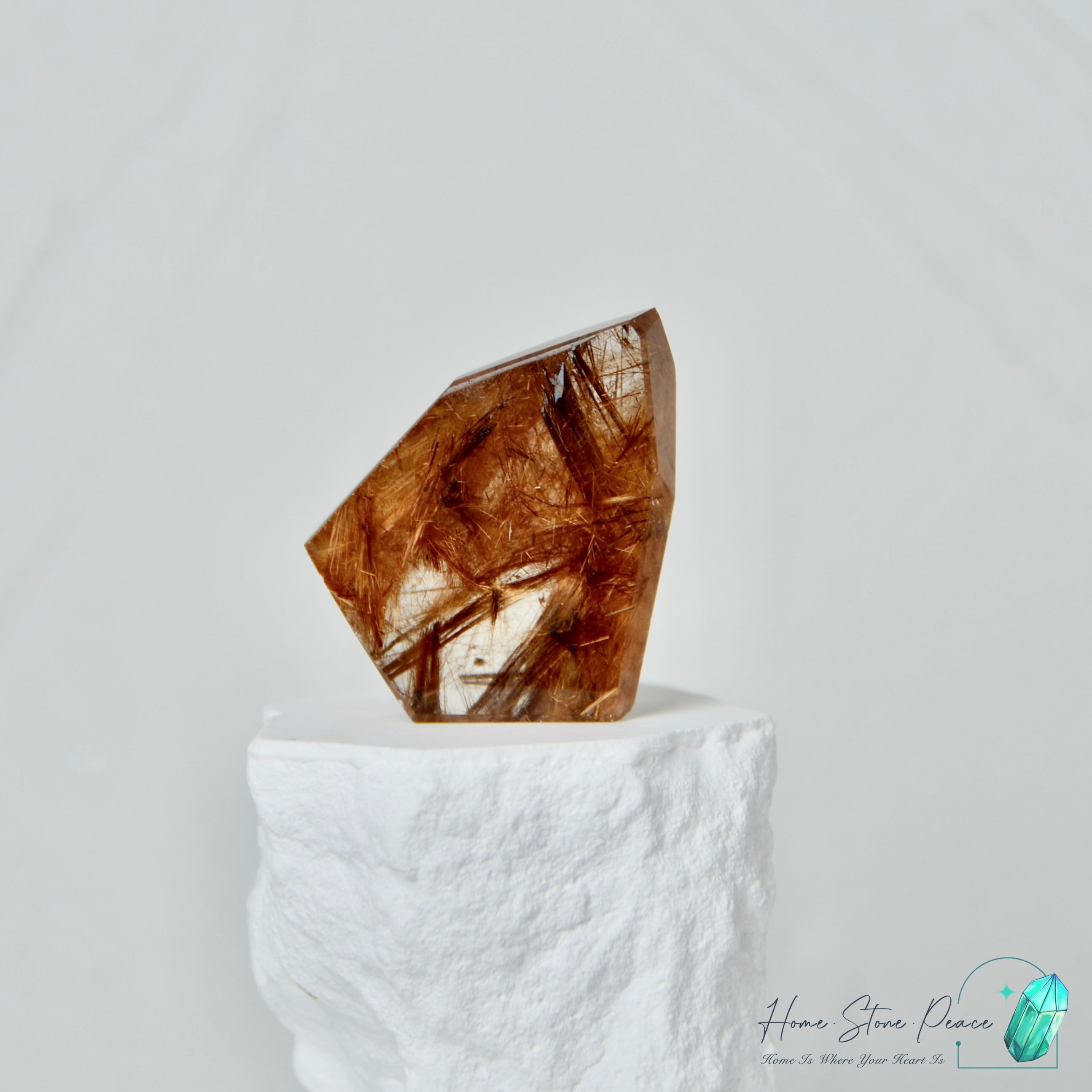 巴西金銅髮晶隨形 Brazilian Bronze Rutilated Quartz Free Form