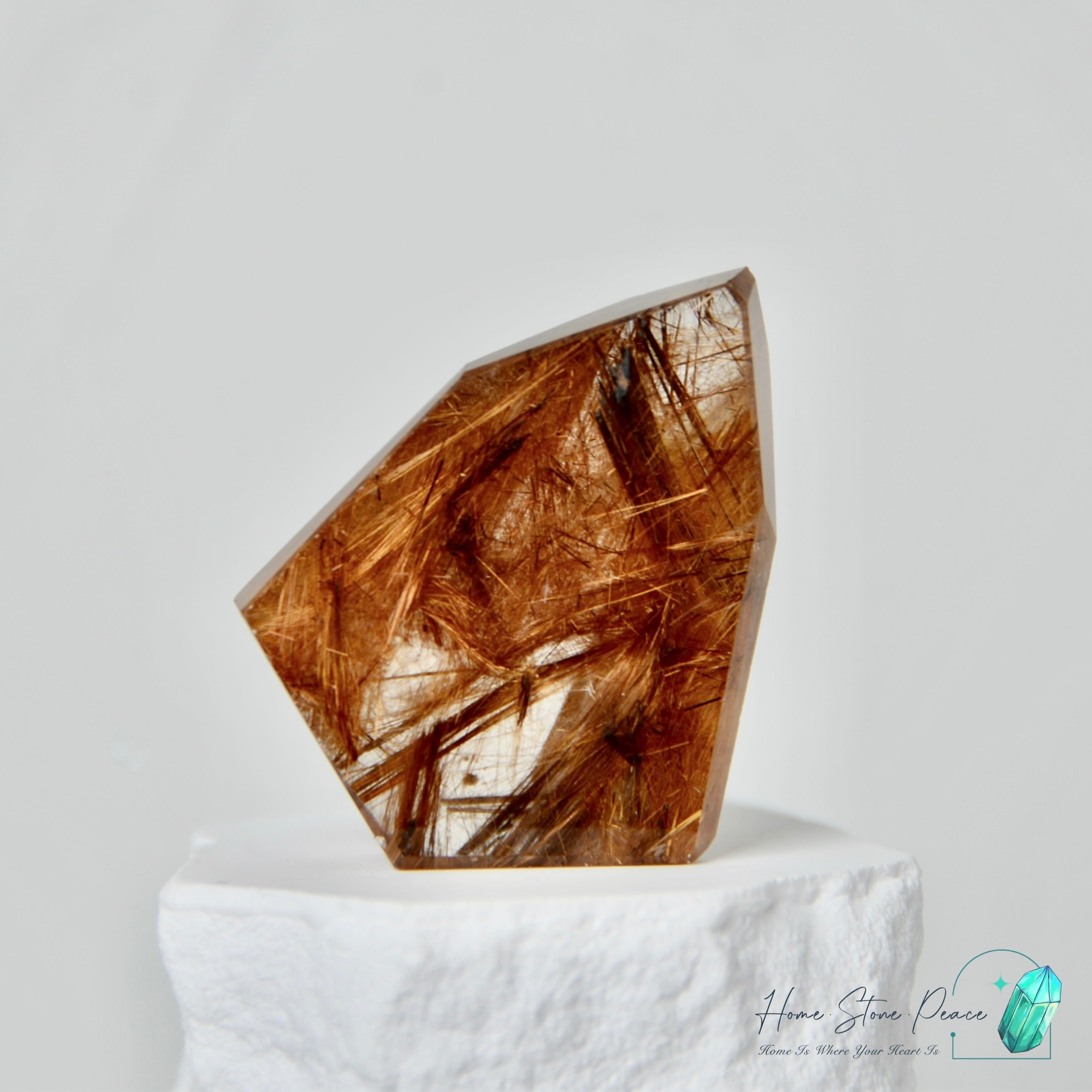 巴西金銅髮晶隨形 Brazilian Bronze Rutilated Quartz Free Form
