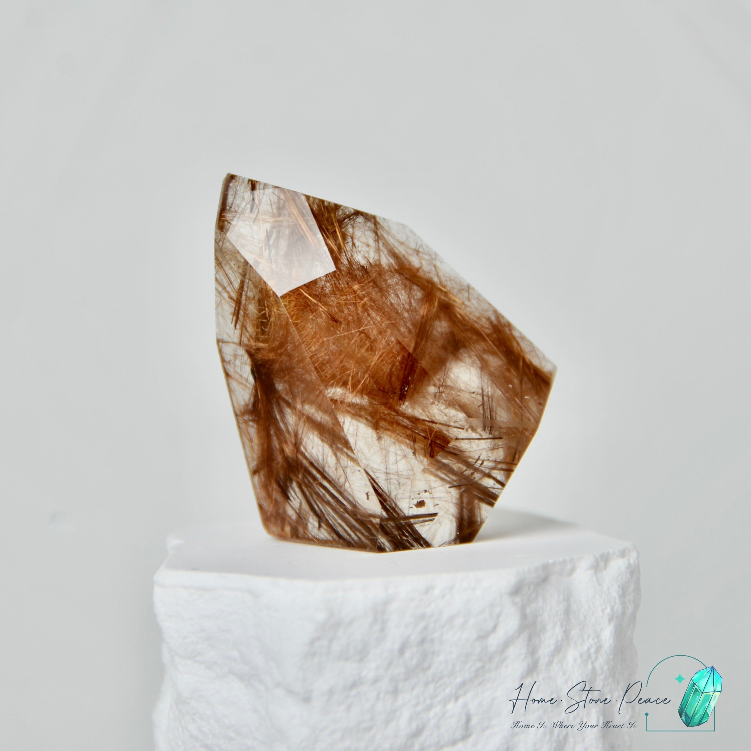 巴西金銅髮晶隨形 Brazilian Bronze Rutilated Quartz Free Form