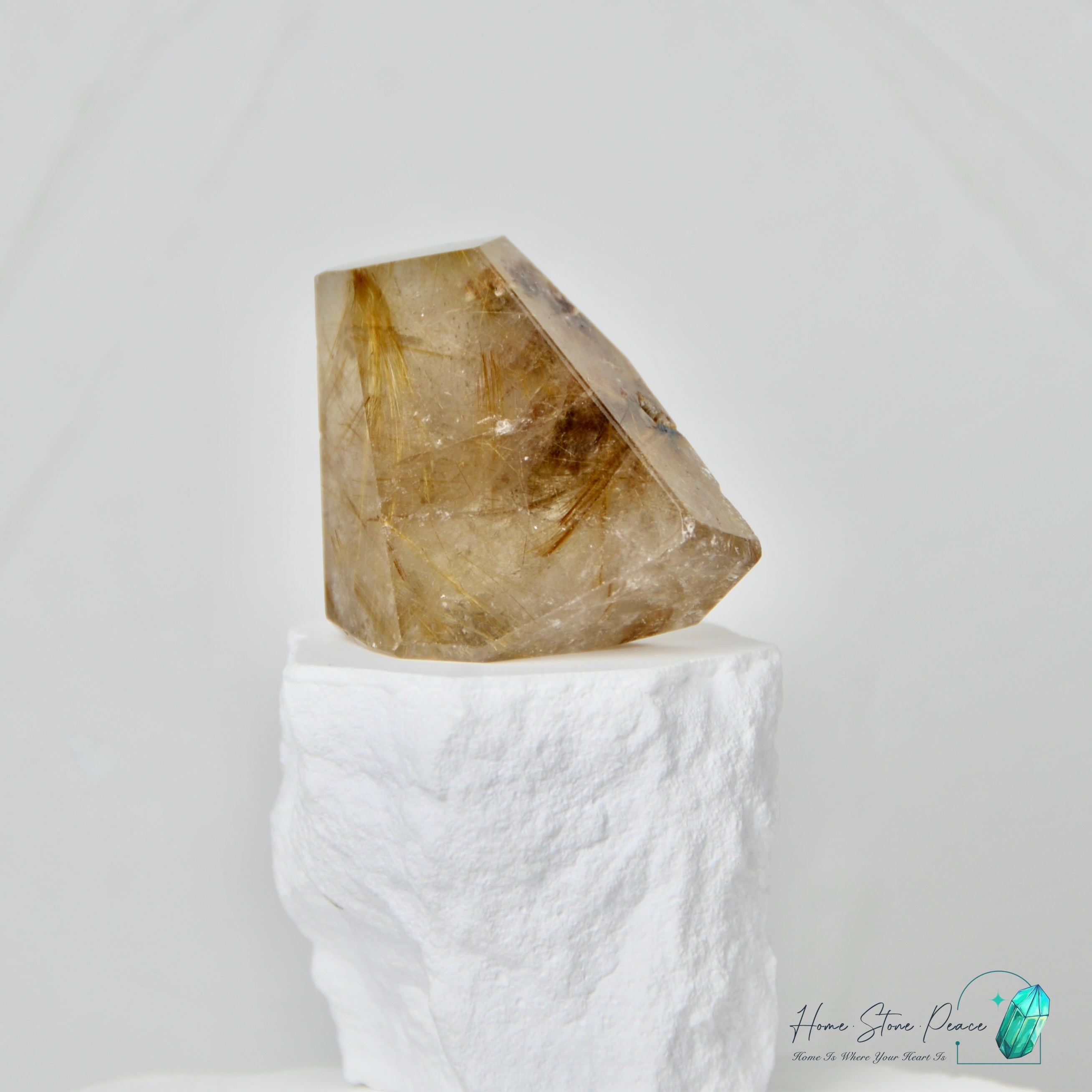 巴西金髮晶隨形 Brazilian Gold Rutilated Quartz Free Form