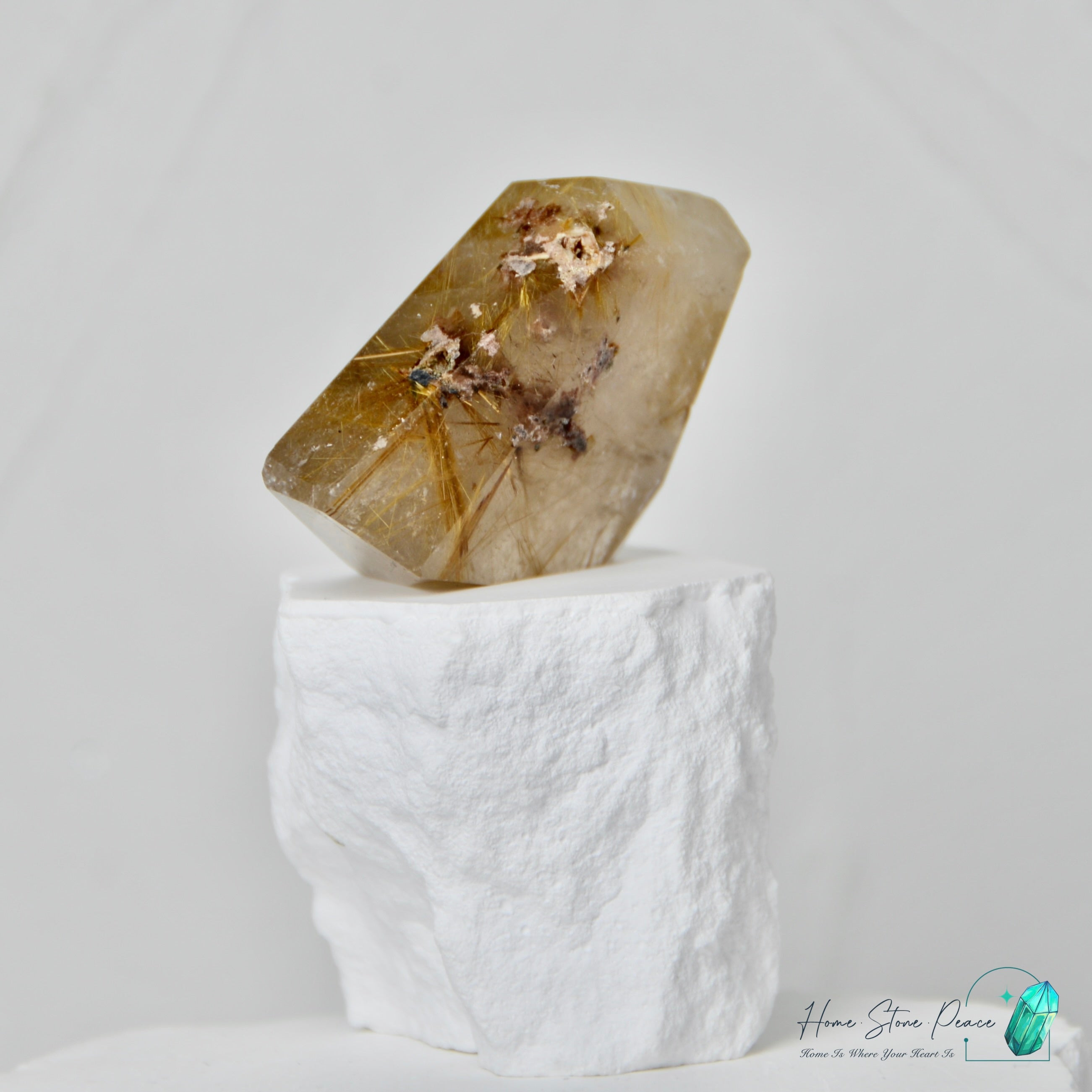 巴西金髮晶隨形 Brazilian Gold Rutilated Quartz Free Form