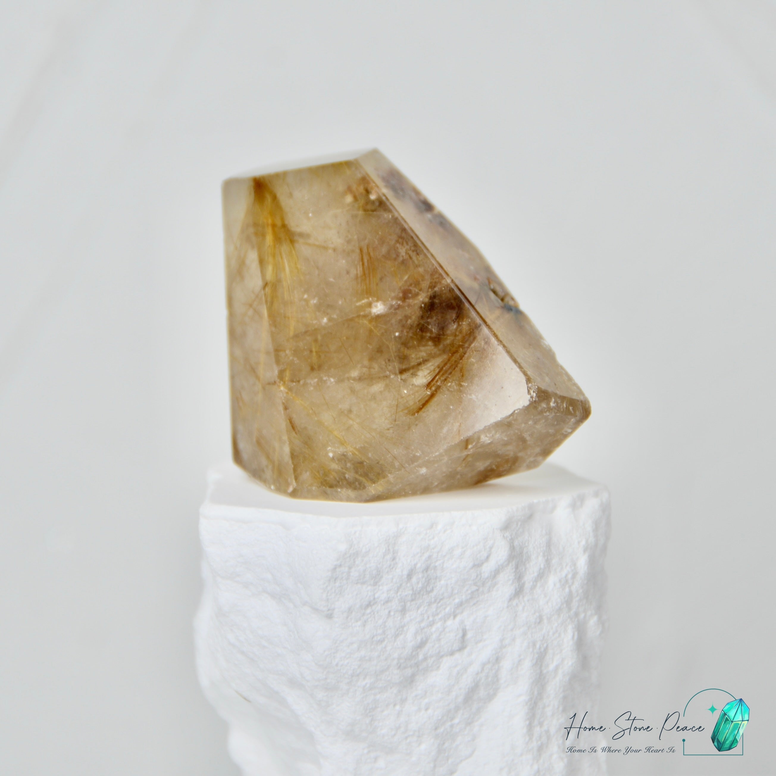 巴西金髮晶隨形 Brazilian Gold Rutilated Quartz Free Form