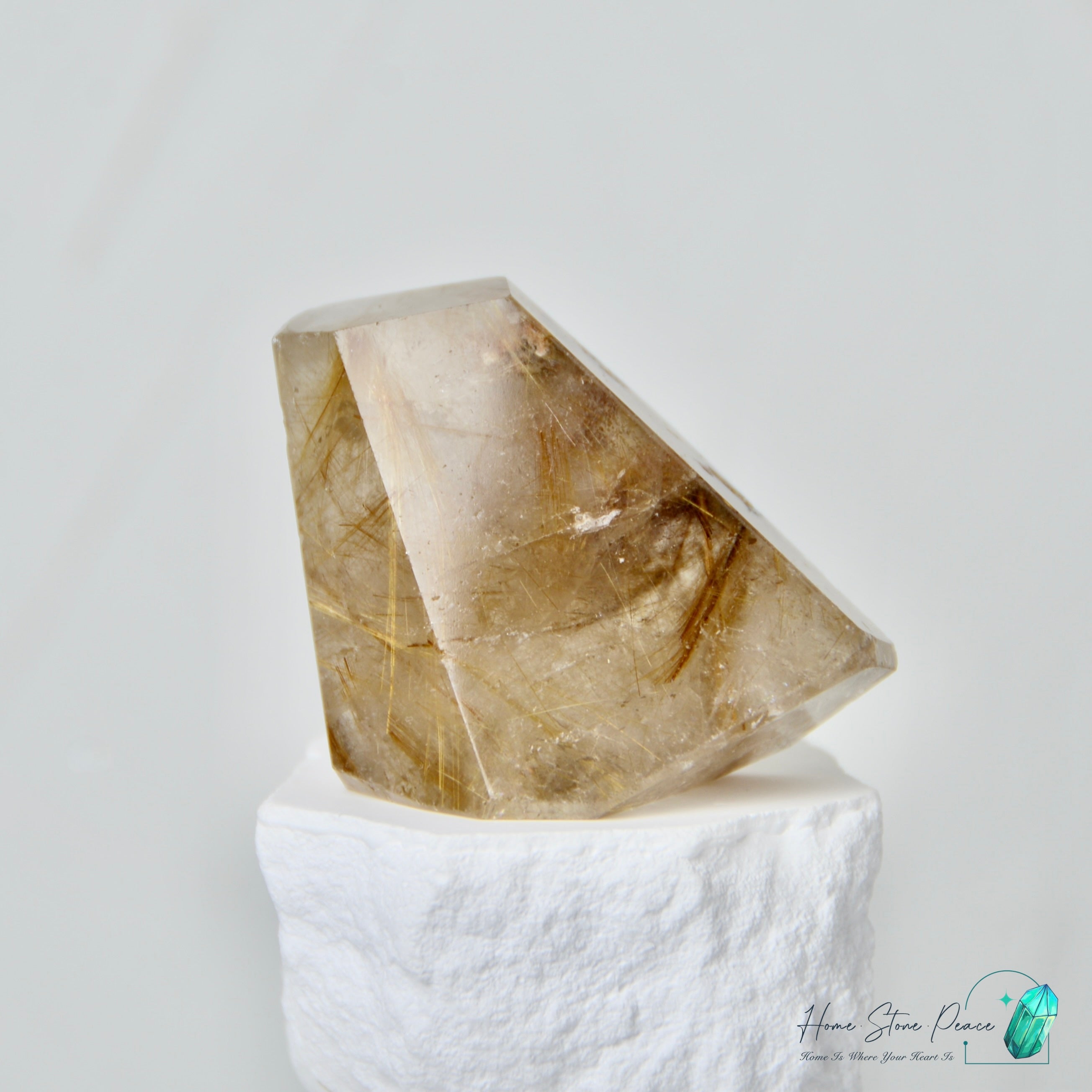 巴西金髮晶隨形 Brazilian Gold Rutilated Quartz Free Form