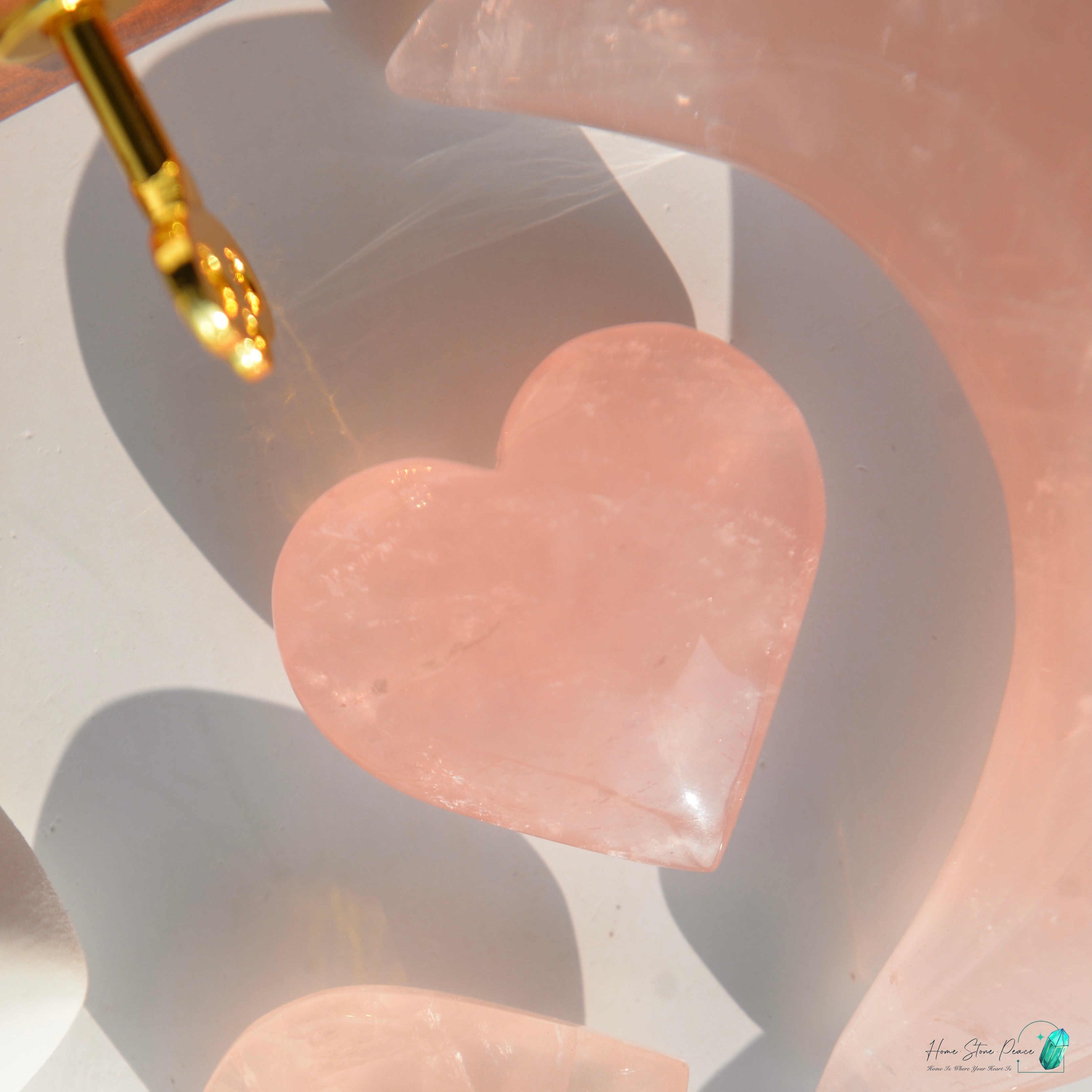 粉紅水晶心 Rose Quartz Heart