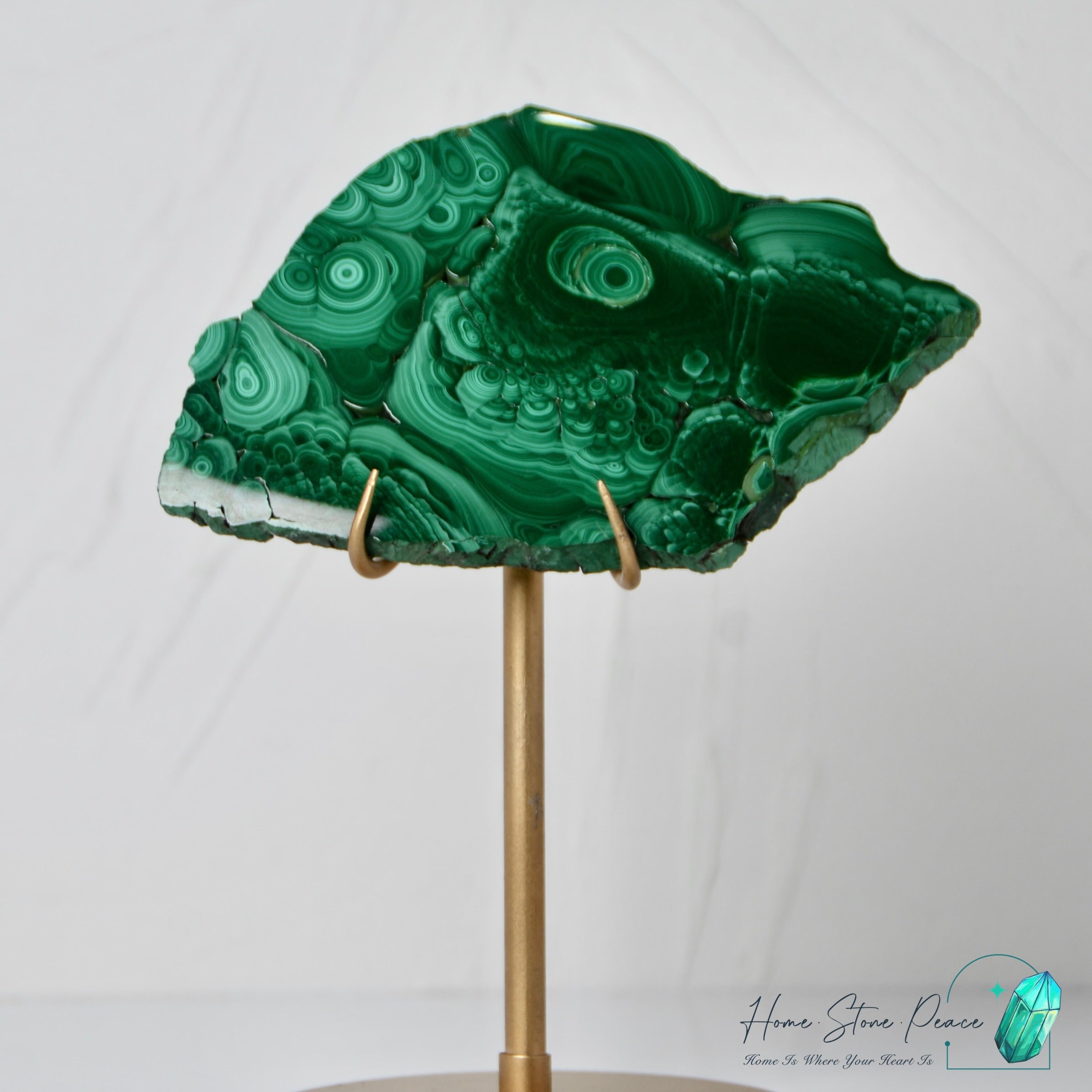 孔雀石片擺設 Malachite Slab
