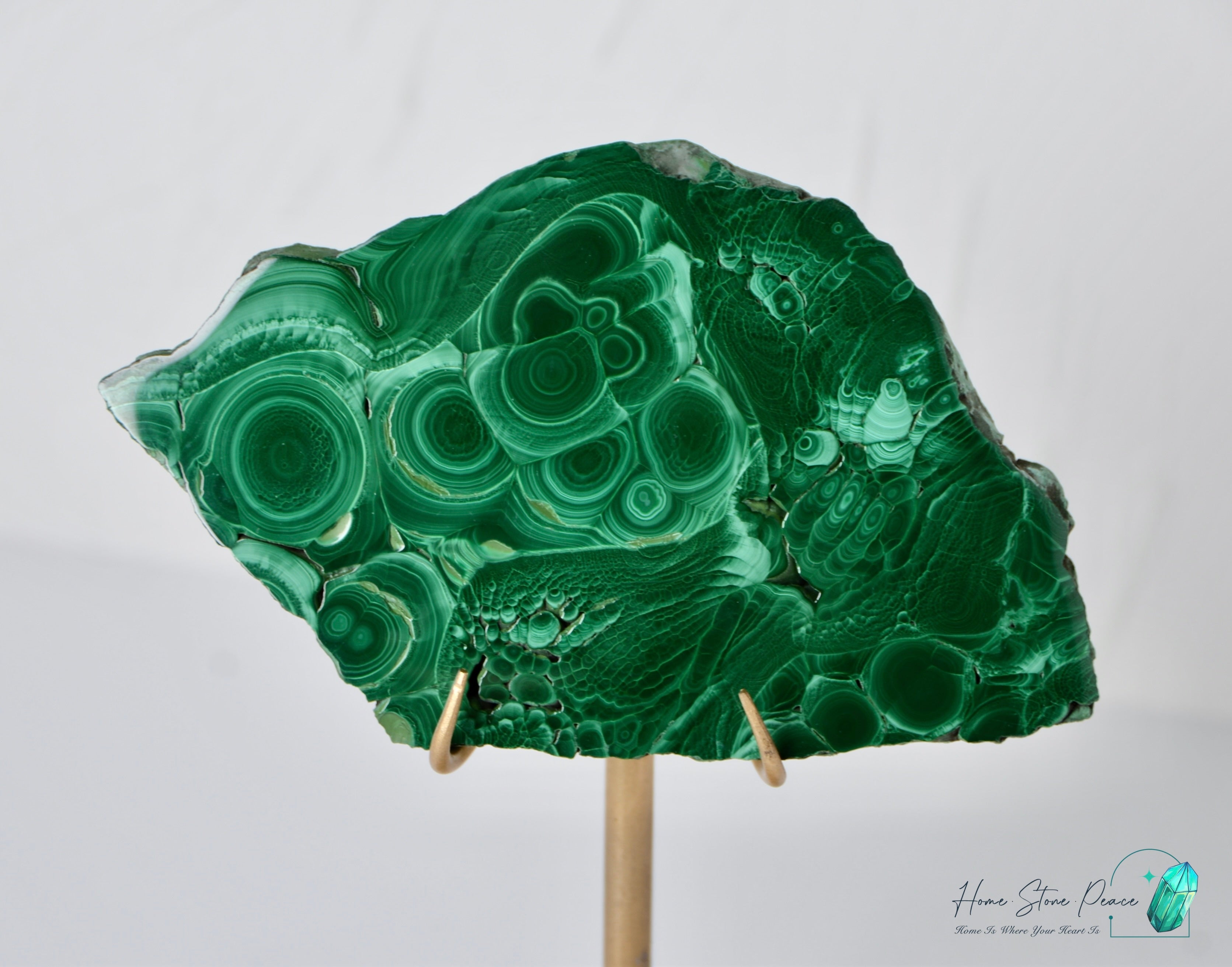 孔雀石片擺設 Malachite Slab
