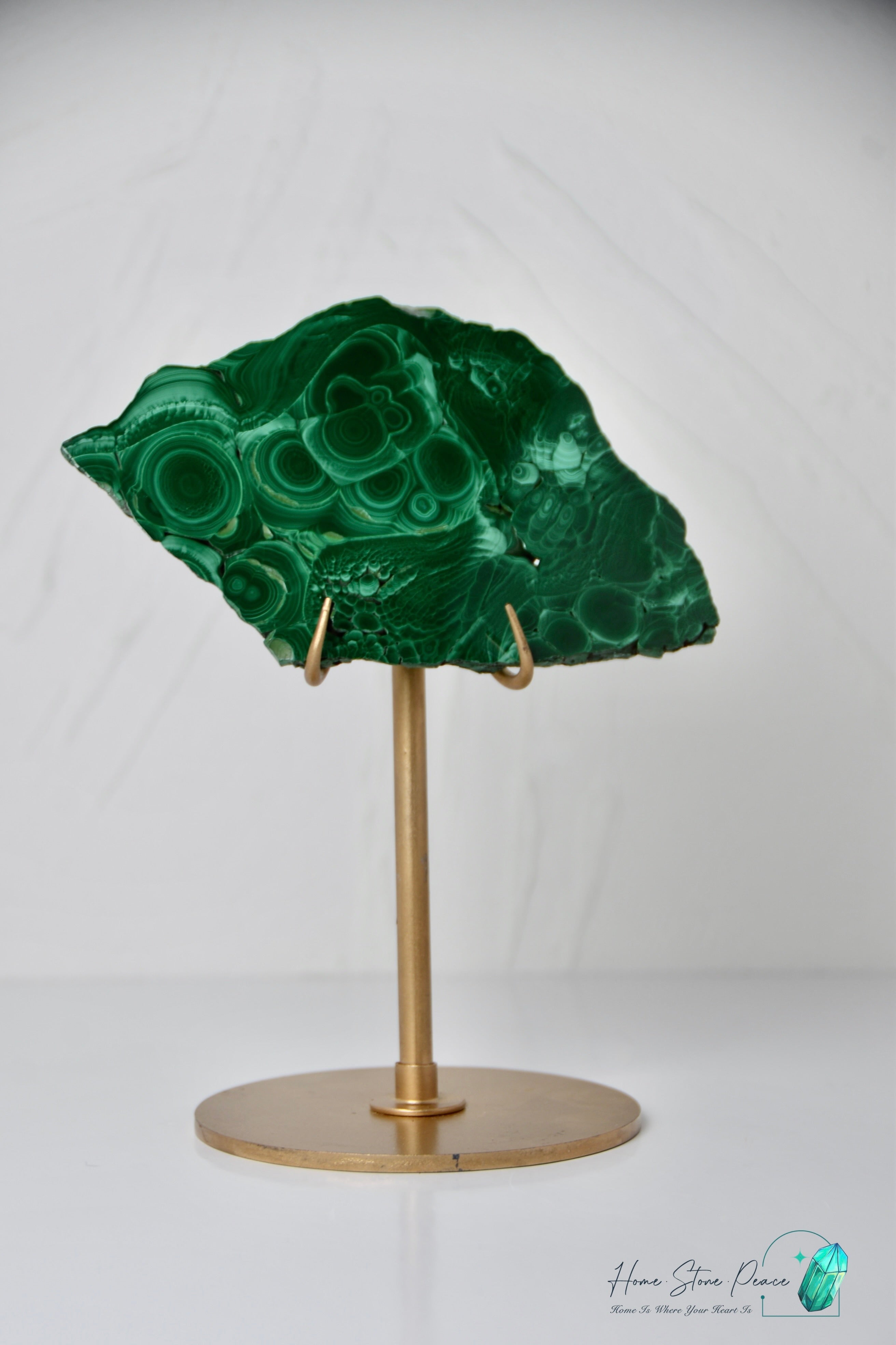 孔雀石片擺設 Malachite Slab