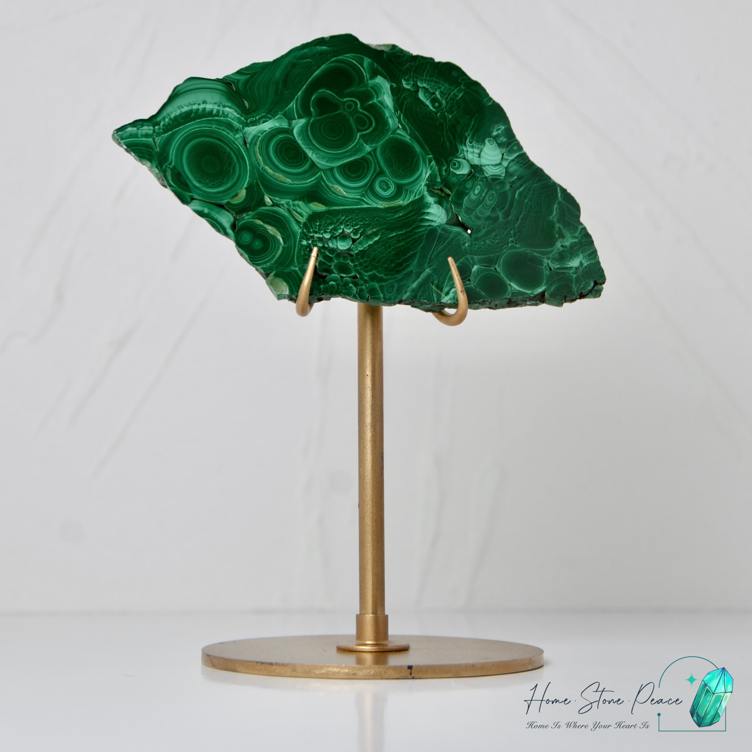 孔雀石片擺設 Malachite Slab
