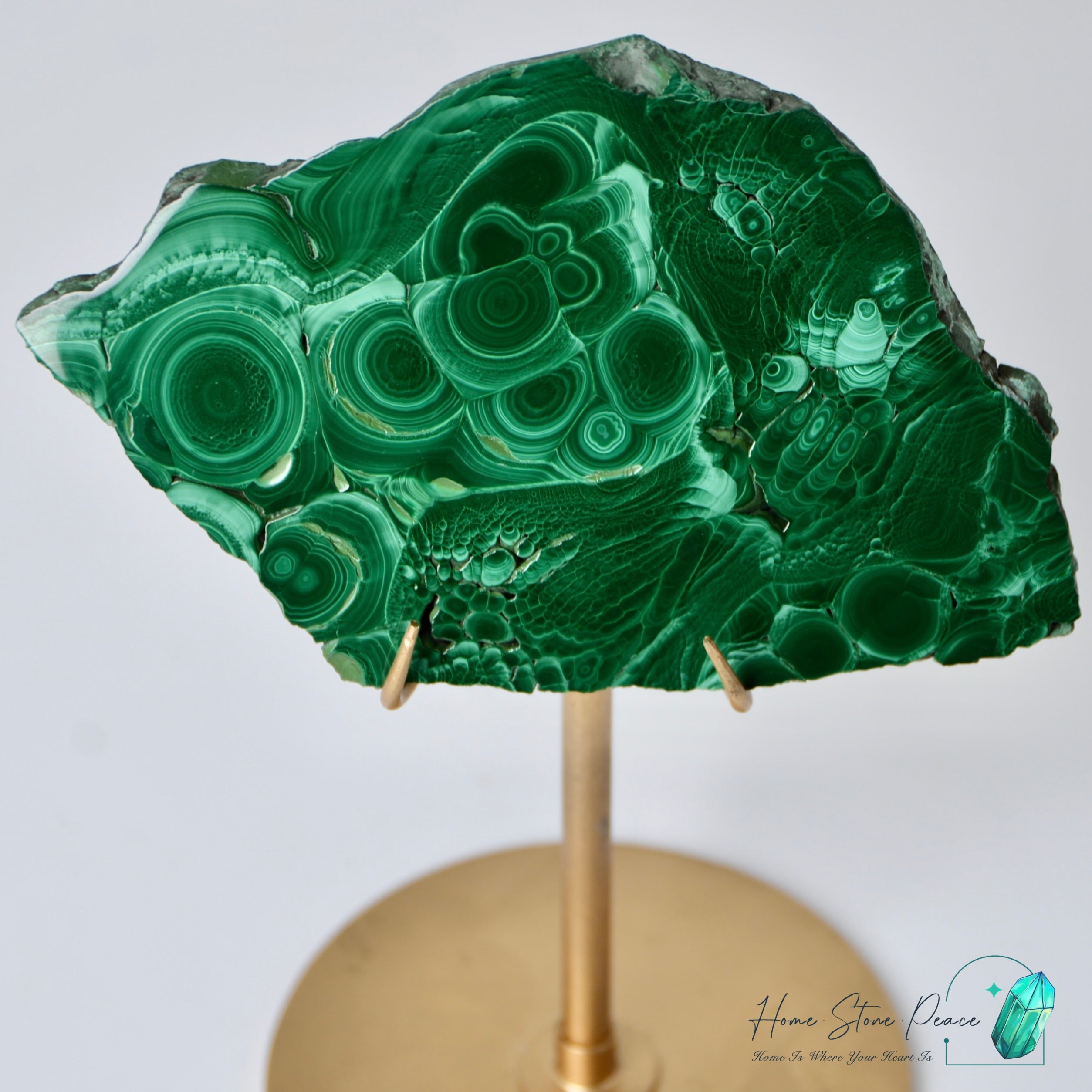 孔雀石片擺設 Malachite Slab