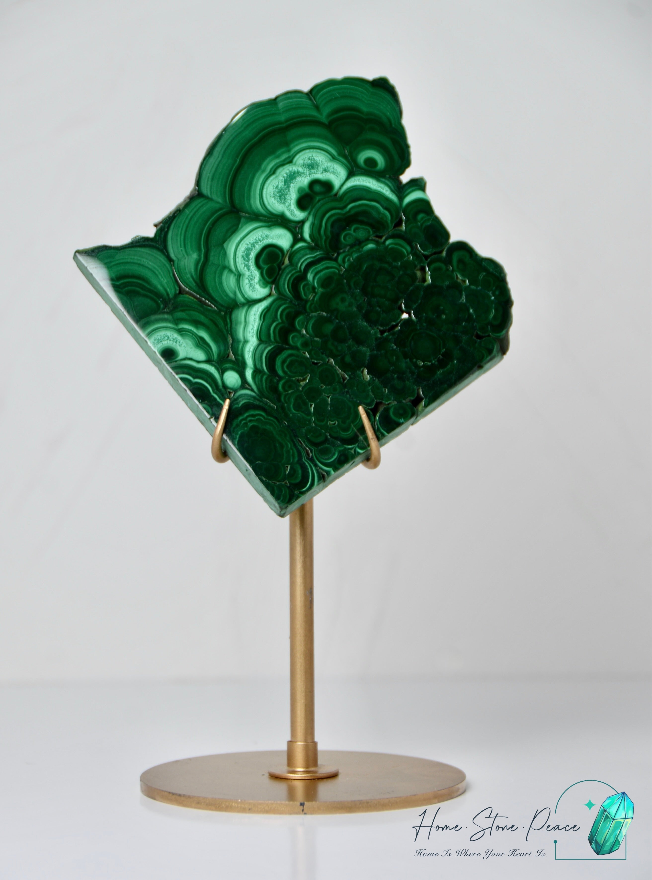 孔雀石片擺設 Malachite Slab