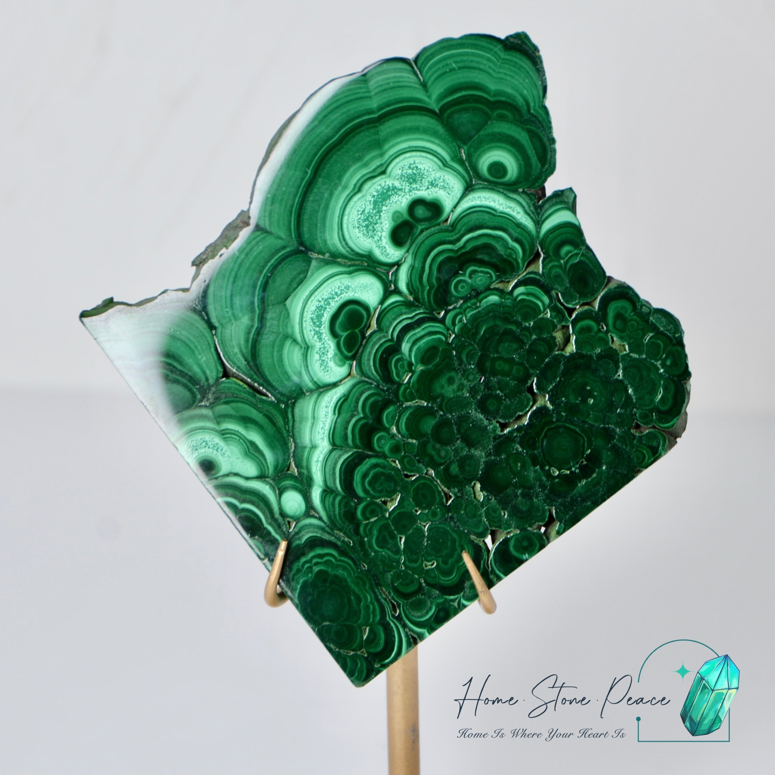 孔雀石片擺設 Malachite Slab